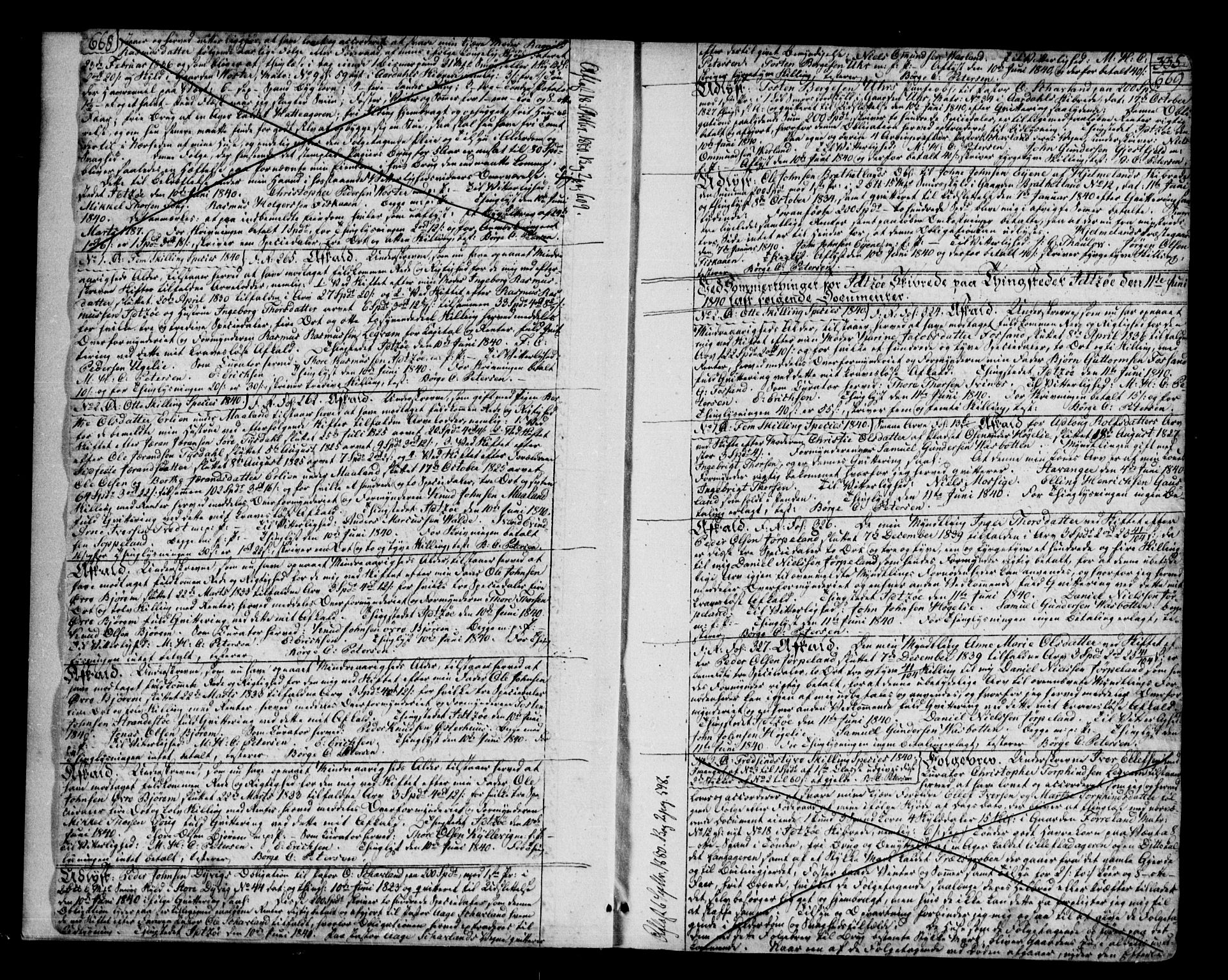 Karmsund sorenskriveri, SAST/A-100311/01/II/IIB/L0009: Pantebok nr. 5A, 1840-1844, s. 668-669