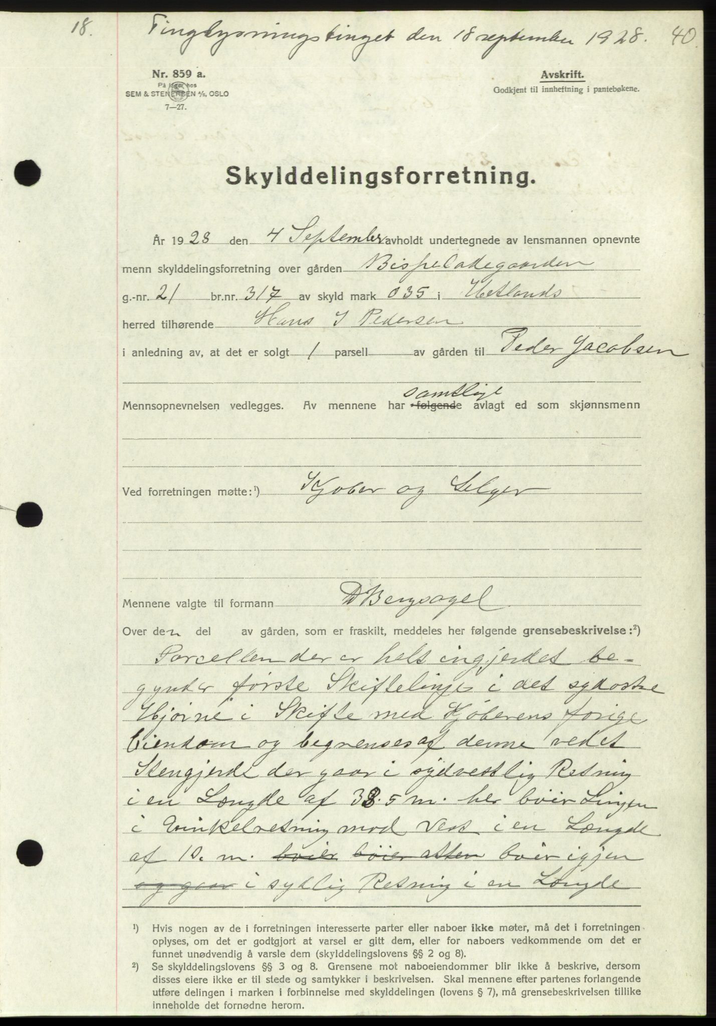 Jæren sorenskriveri, SAST/A-100310/03/G/Gba/L0056: Pantebok nr. 48-49, 1928-1929, Tingl.dato: 18.09.1928