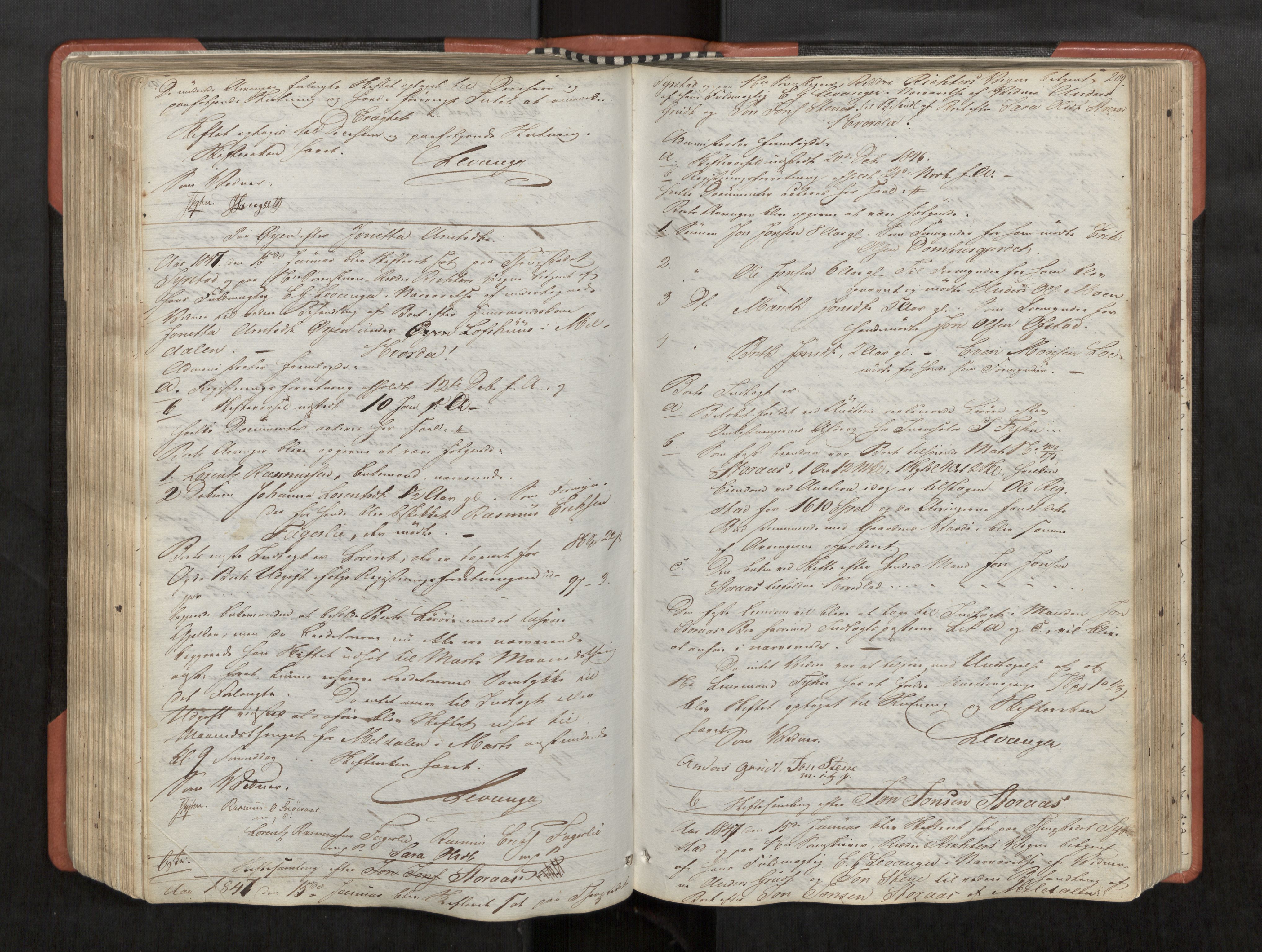 Orkdal sorenskriveri, AV/SAT-A-4169/1/3/3B/L0003: Skiftebehandlingsprotokoll, 1839-1859, s. 208b-209a