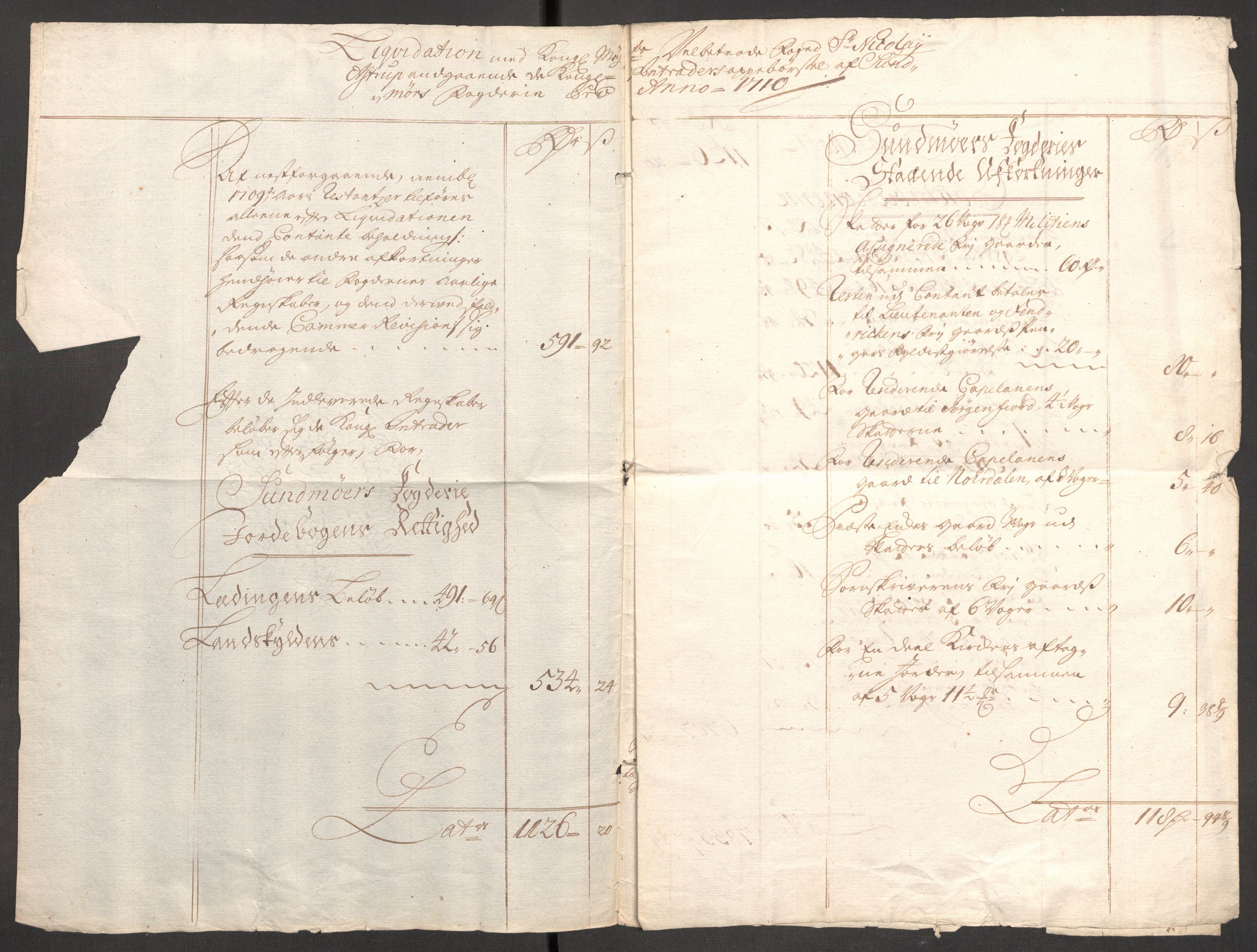 Rentekammeret inntil 1814, Reviderte regnskaper, Fogderegnskap, RA/EA-4092/R54/L3563: Fogderegnskap Sunnmøre, 1710, s. 17