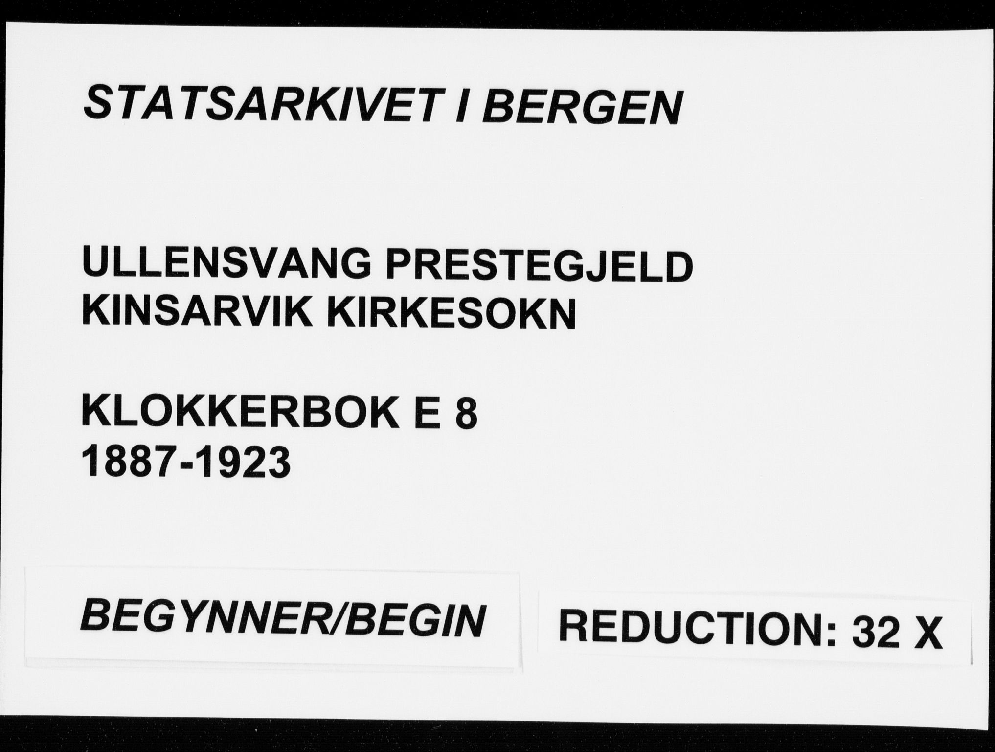 Ullensvang sokneprestembete, SAB/A-78701/H/Hab: Klokkerbok nr. E  8, 1887-1923