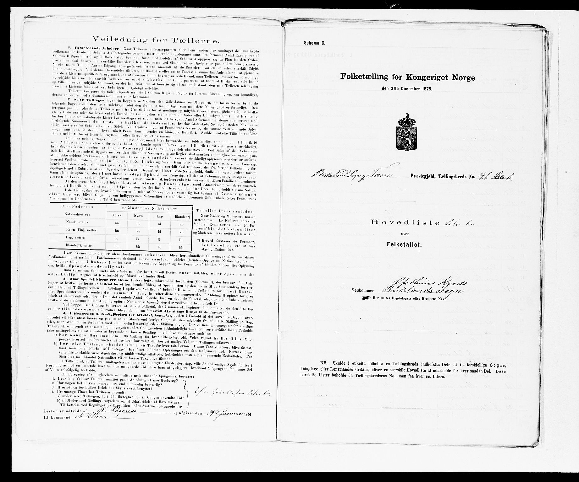 SAB, Folketelling 1875 for 1249P Fana prestegjeld, 1875, s. 10