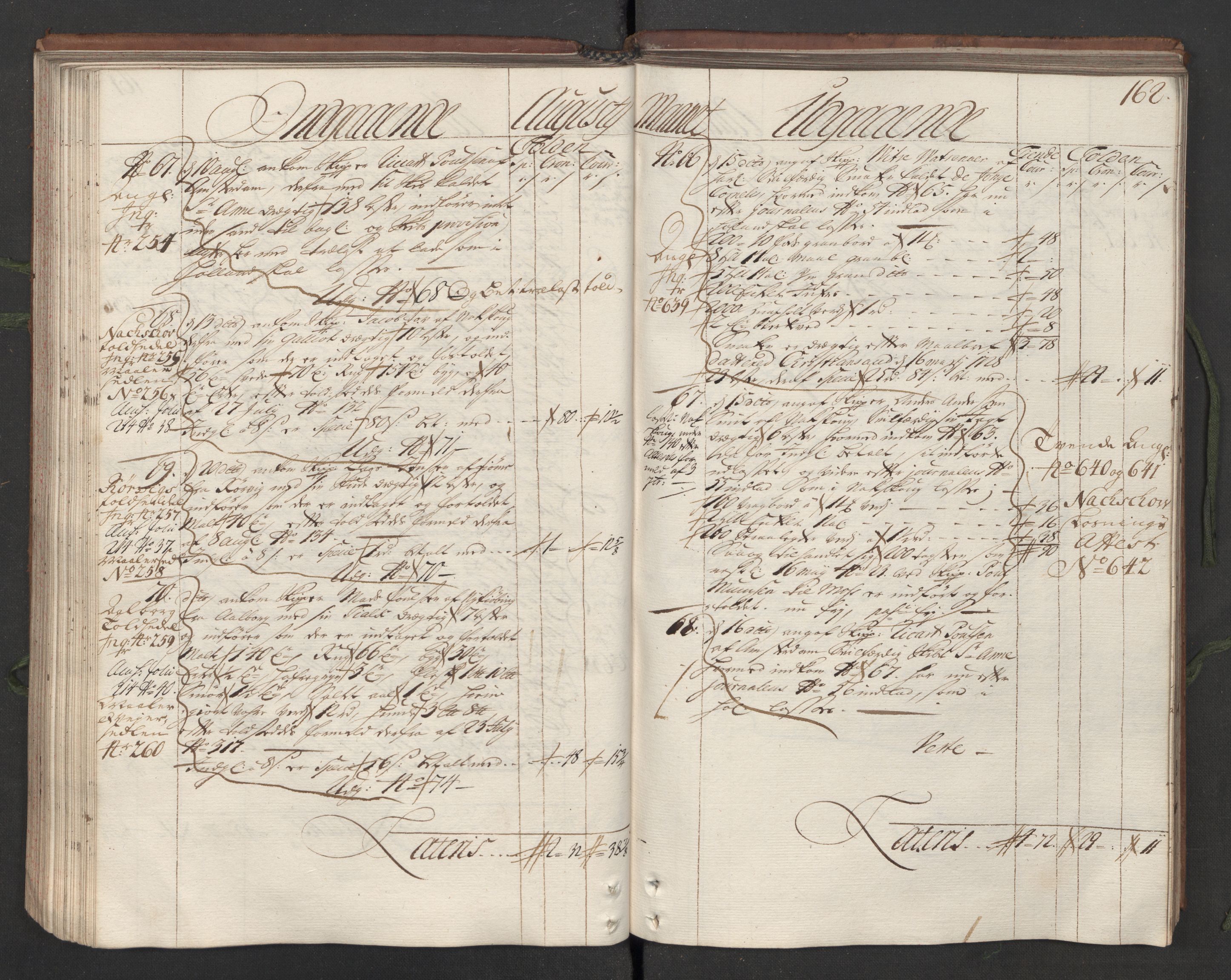 Generaltollkammeret, tollregnskaper, AV/RA-EA-5490/R05/L0012/0001: Tollregnskaper Moss, Son, Krokstad / Hovedtollbok, 1731, s. 161b-162a