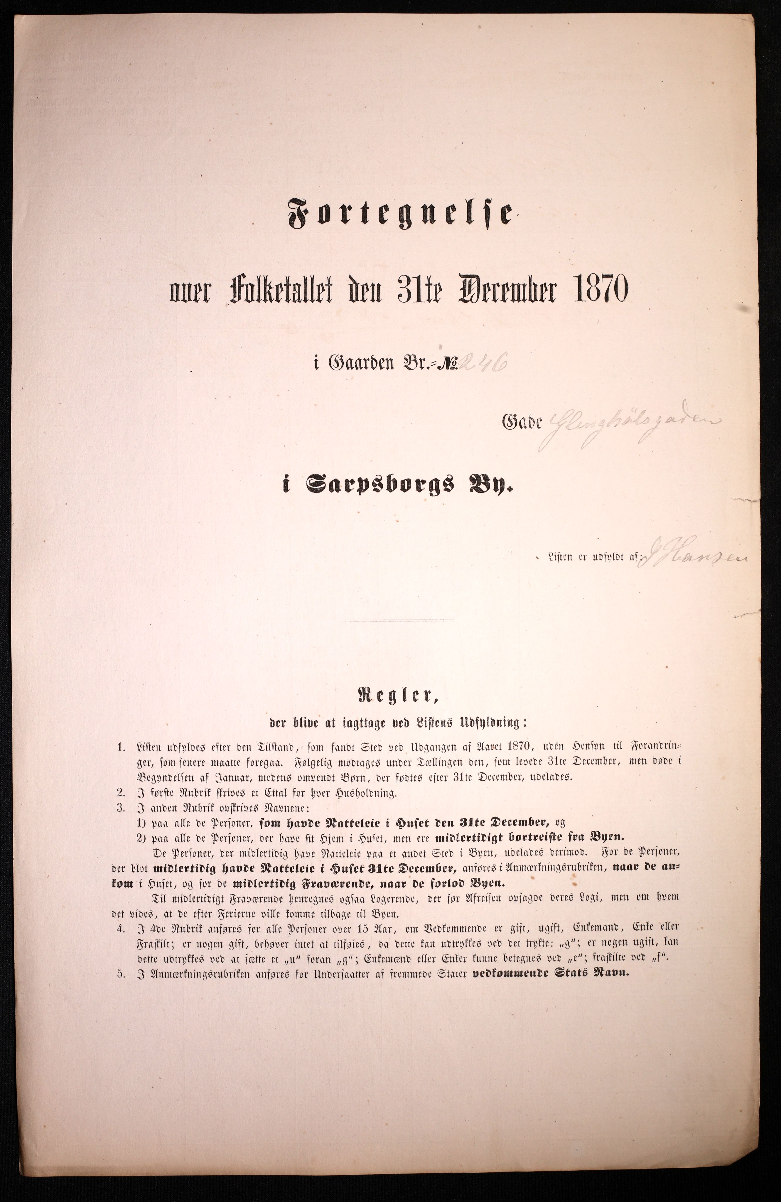 RA, Folketelling 1870 for 0102 Sarpsborg kjøpstad, 1870, s. 123