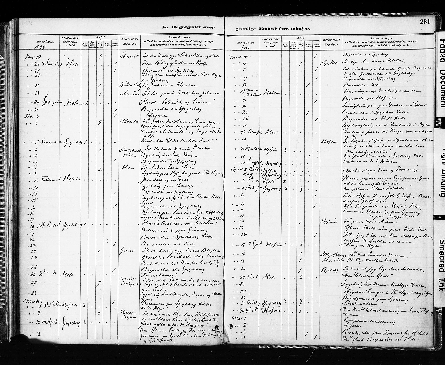 Spydeberg prestekontor Kirkebøker, AV/SAO-A-10924/F/Fa/L0008: Ministerialbok nr. I 8, 1886-1900, s. 231