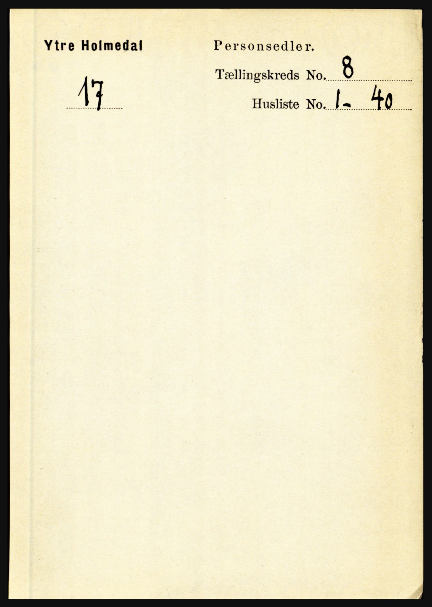 RA, Folketelling 1891 for 1429 Ytre Holmedal herred, 1891, s. 1761