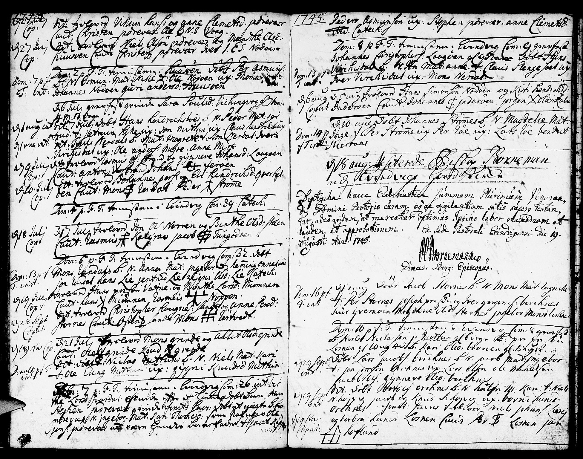 Gulen sokneprestembete, AV/SAB-A-80201/H/Haa/Haaa/L0011: Ministerialbok nr. A 11, 1736-1749, s. 52