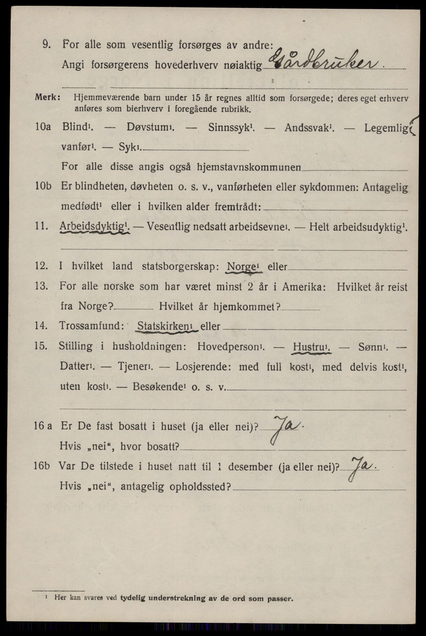 SAKO, Folketelling 1920 for 0830 Nissedal herred, 1920, s. 1536