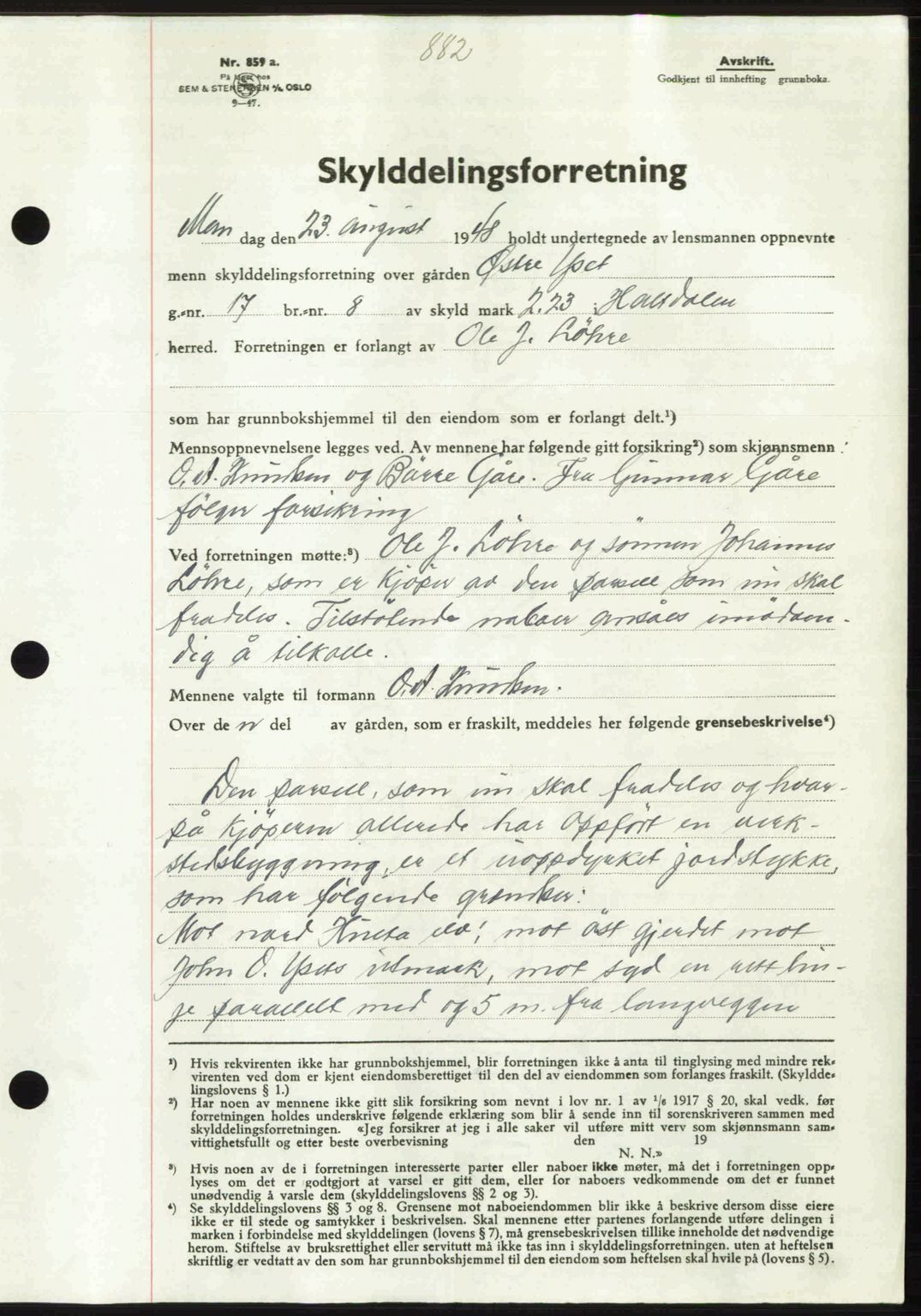 Gauldal sorenskriveri, SAT/A-0014/1/2/2C: Pantebok nr. A6, 1948-1948, Dagboknr: 1116/1948