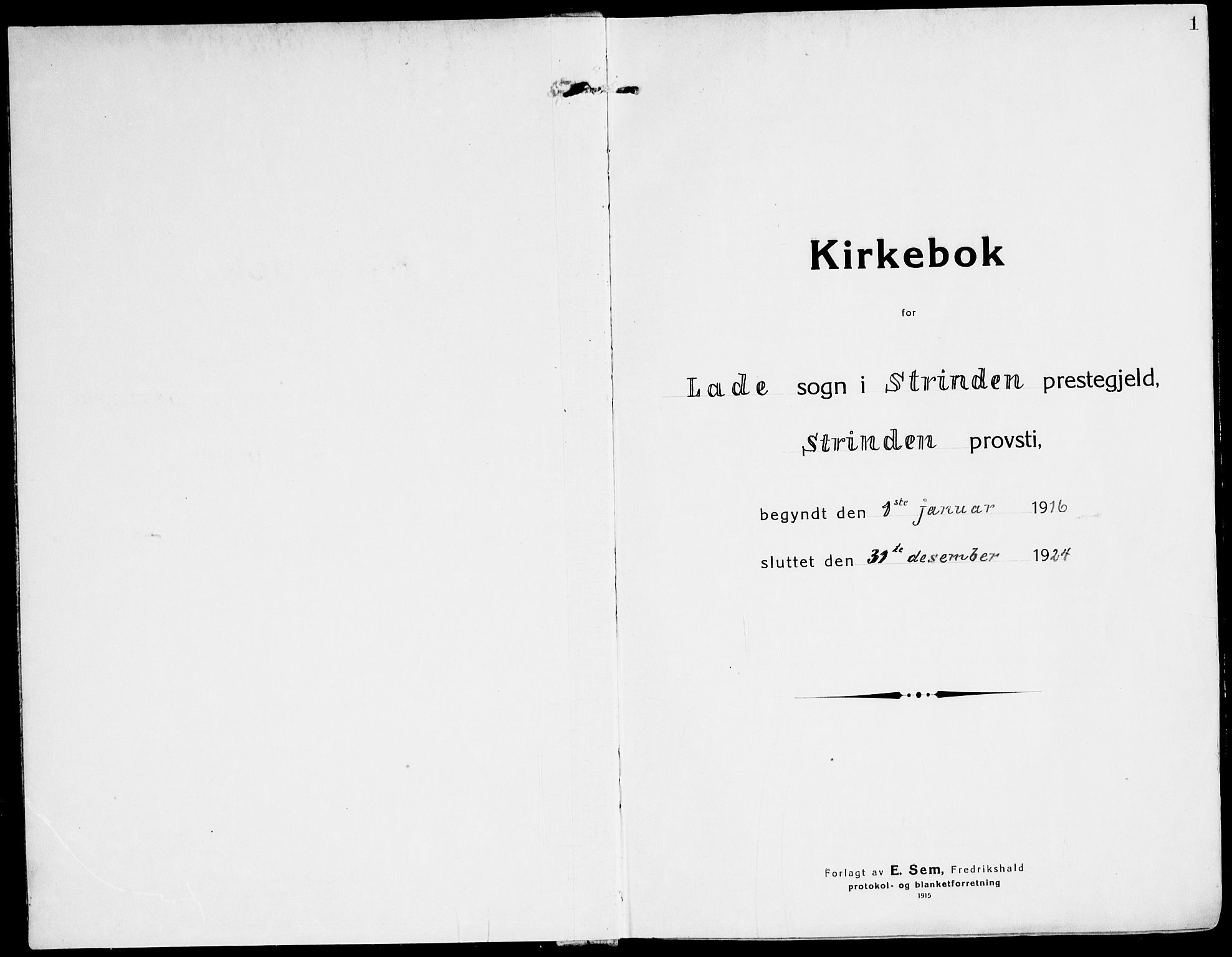 Ministerialprotokoller, klokkerbøker og fødselsregistre - Sør-Trøndelag, AV/SAT-A-1456/607/L0321: Ministerialbok nr. 607A05, 1916-1935, s. 0-1