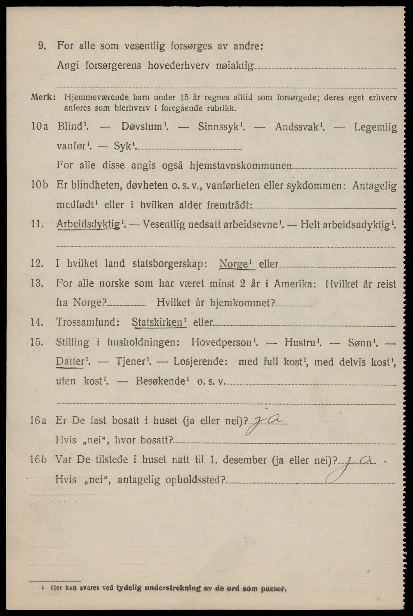 SAST, Folketelling 1920 for 1136 Sand herred, 1920, s. 1886