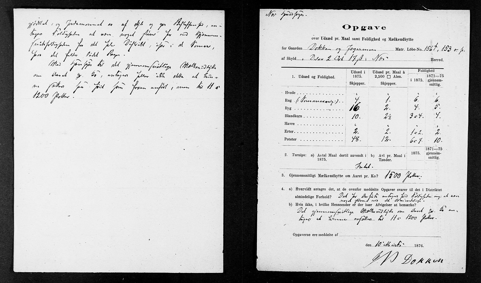 Statistisk sentralbyrå, Næringsøkonomiske emner, Generelt - Amtmennenes femårsberetninger, AV/RA-S-2233/F/Fa/L0036: --, 1875, s. 9