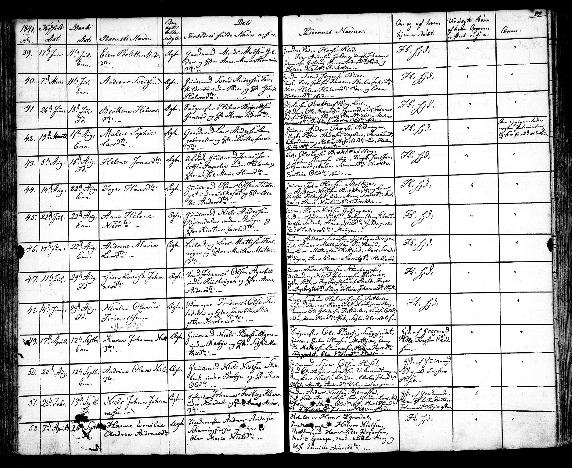 Idd prestekontor Kirkebøker, AV/SAO-A-10911/F/Fc/L0003: Ministerialbok nr. III 3, 1832-1847, s. 89