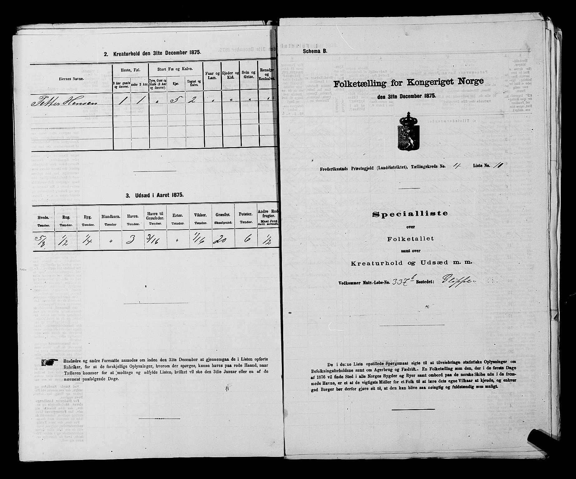 RA, Folketelling 1875 for 0132L Fredrikstad prestegjeld, Glemmen sokn, 1875, s. 803