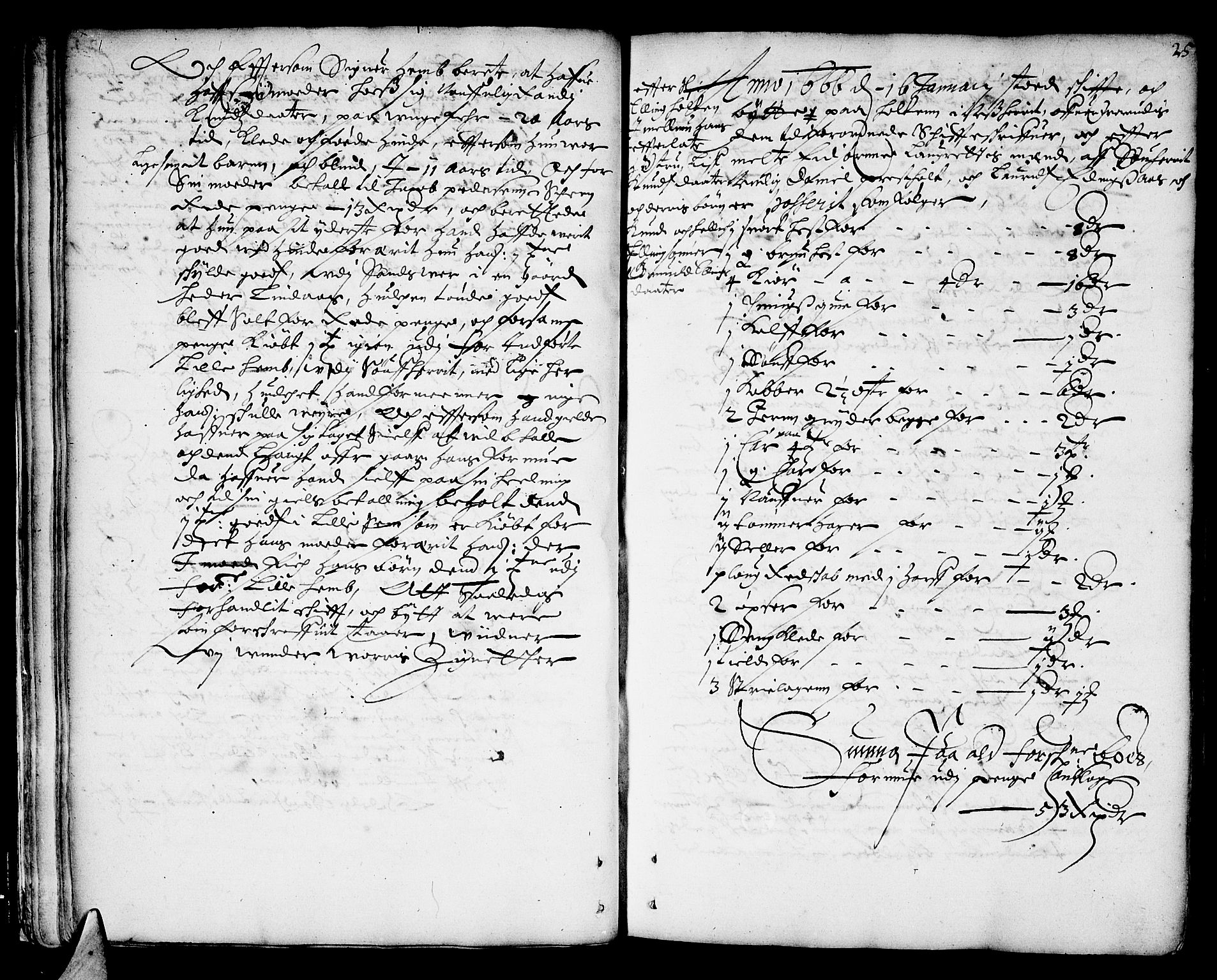 Bamble sorenskriveri, SAKO/A-214/H/Hb/Hba/Hbaa/L0001: Skifteprotokoll, 1665-1686, s. 24b-25a