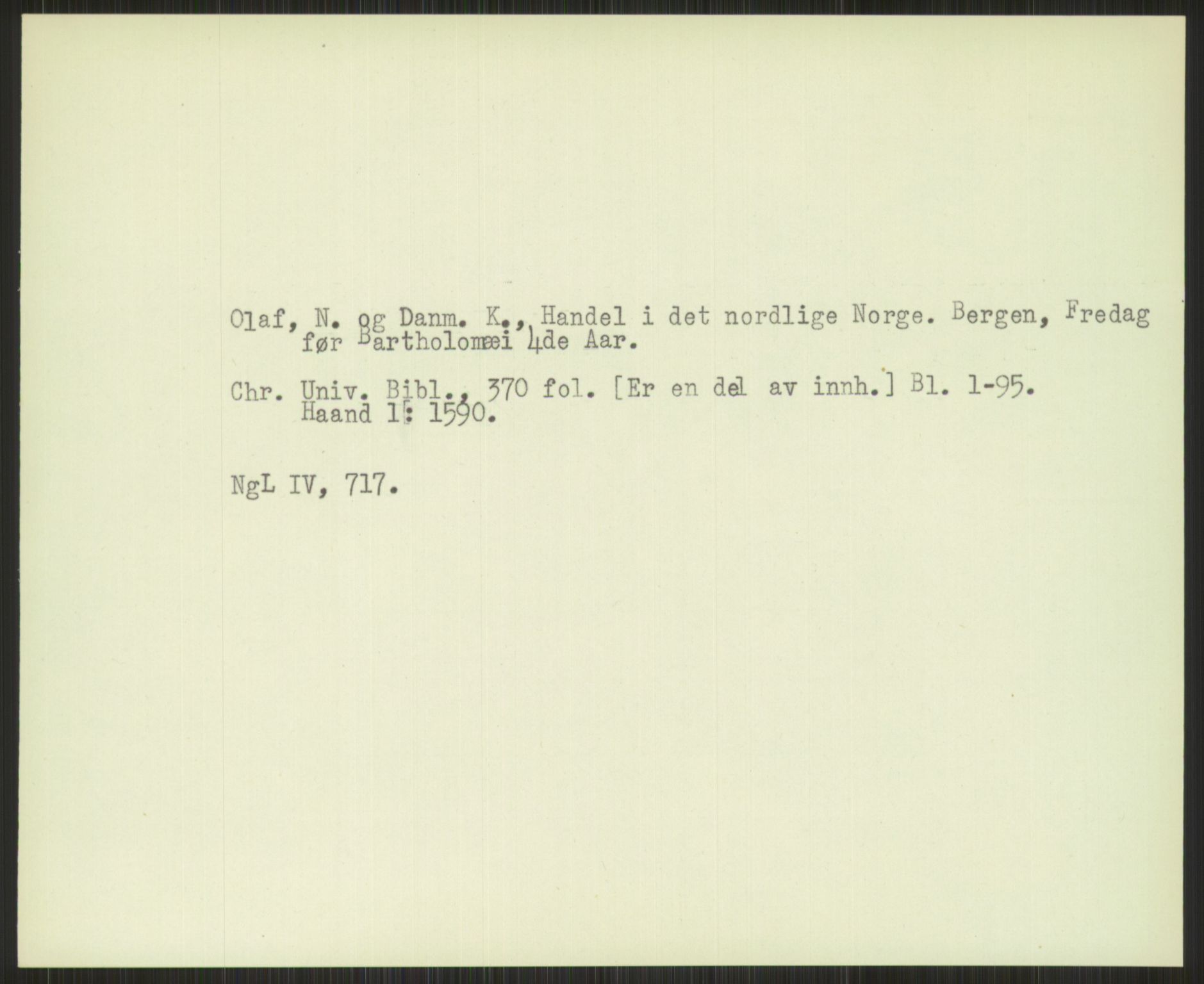 Norsk Historisk Kjeldeskrift-Institutt (NHKI), AV/RA-S-6117/G/Gc/L0030: Tematisk register til Gustav Storms håndskriftbeskrivelser i NgL bd. IV, 1381-1480, s. 158