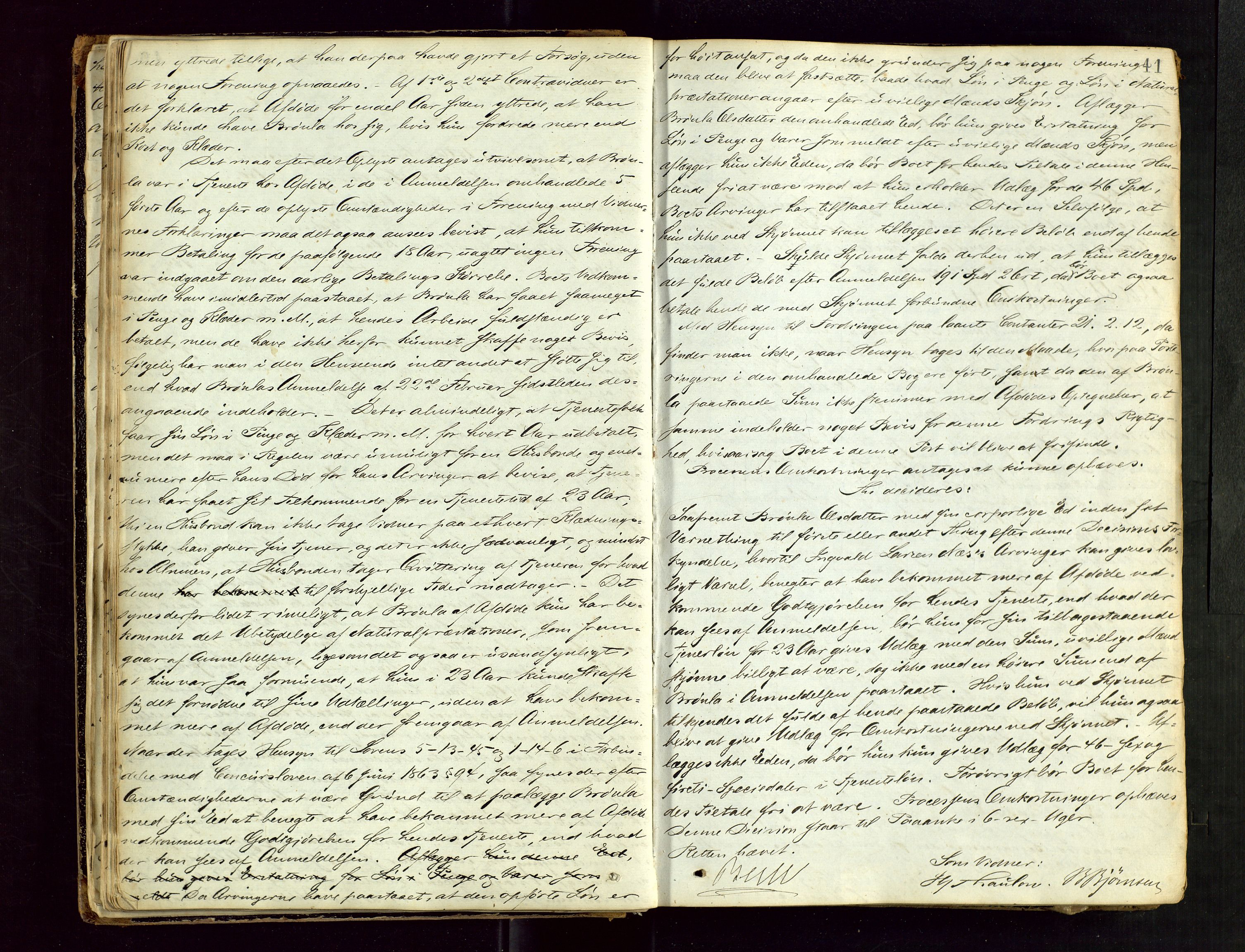 Ryfylke tingrett, AV/SAST-A-100055/001/IV/IVF/L0008: Skifteforhandlingsprotokoll B 2, 1870-1879, s. 41