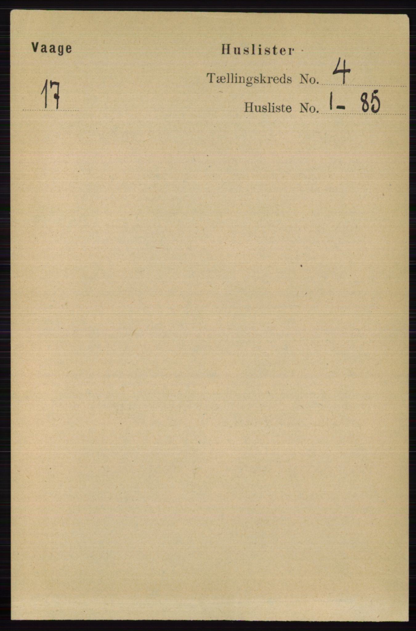 RA, Folketelling 1891 for 0515 Vågå herred, 1891, s. 2664