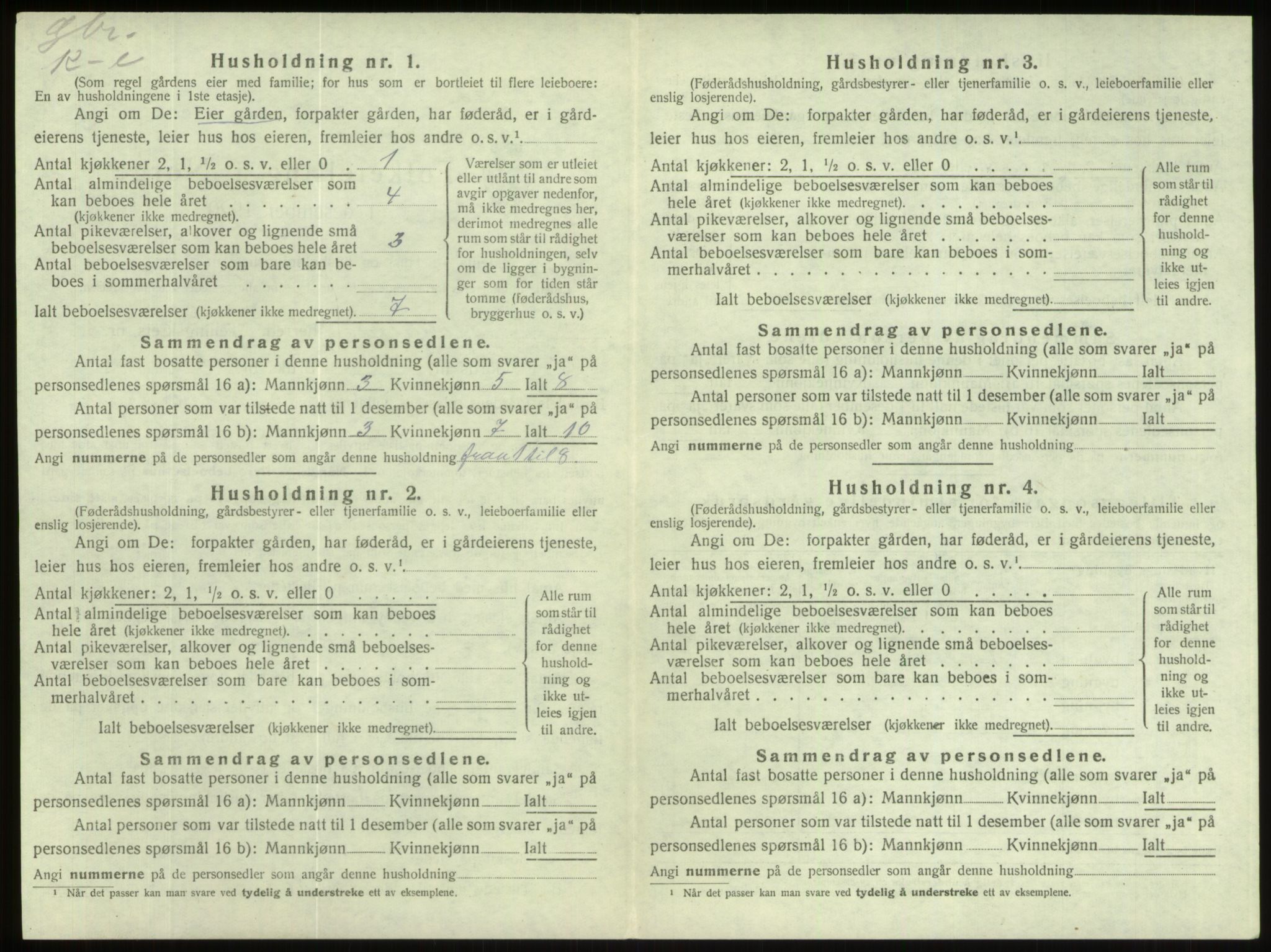 SAB, Folketelling 1920 for 1445 Gloppen herred, 1920, s. 595