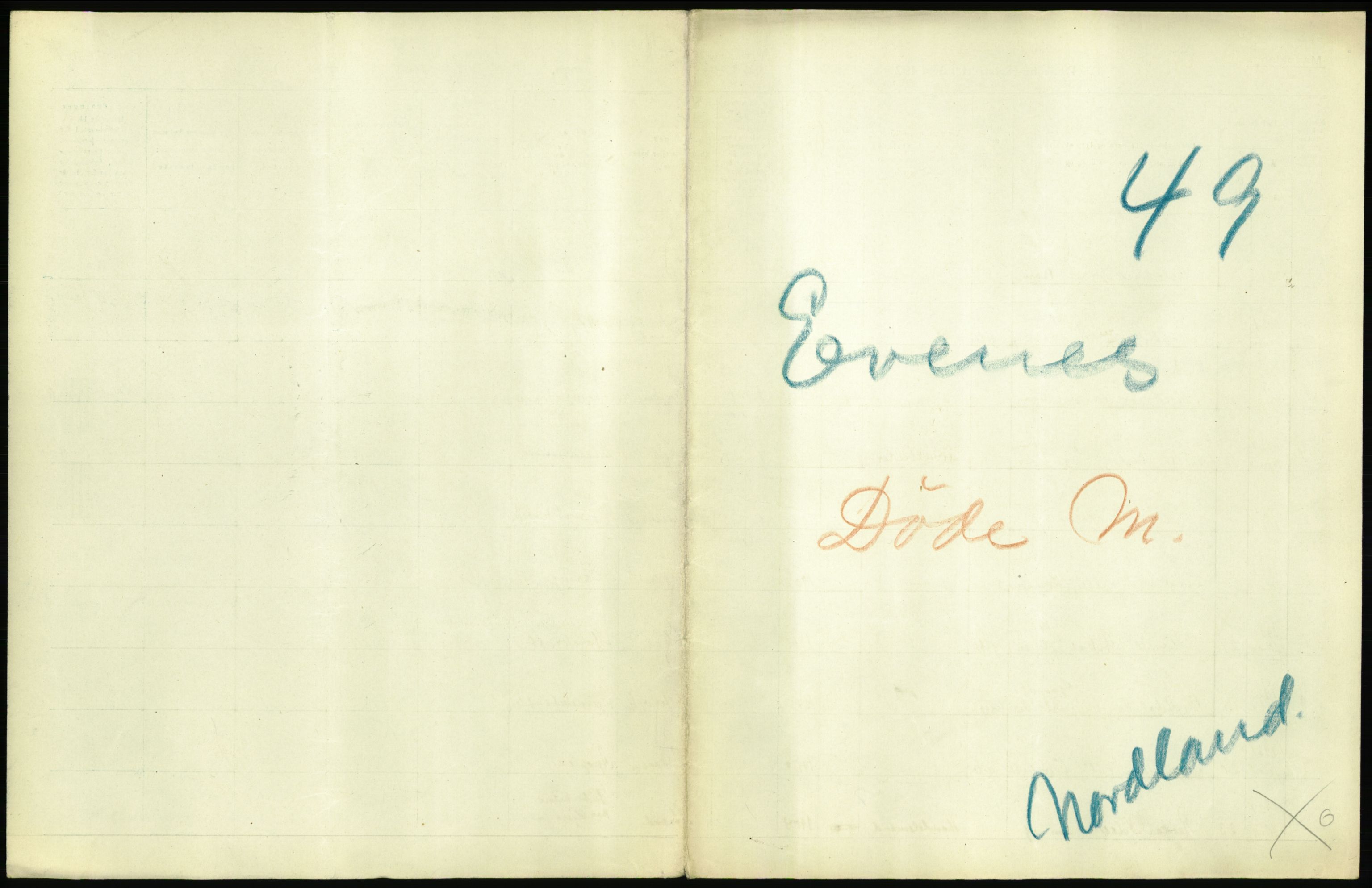 Statistisk sentralbyrå, Sosiodemografiske emner, Befolkning, AV/RA-S-2228/D/Df/Dfc/Dfca/L0051: Nordland fylke: Døde. Bygder og byer., 1921