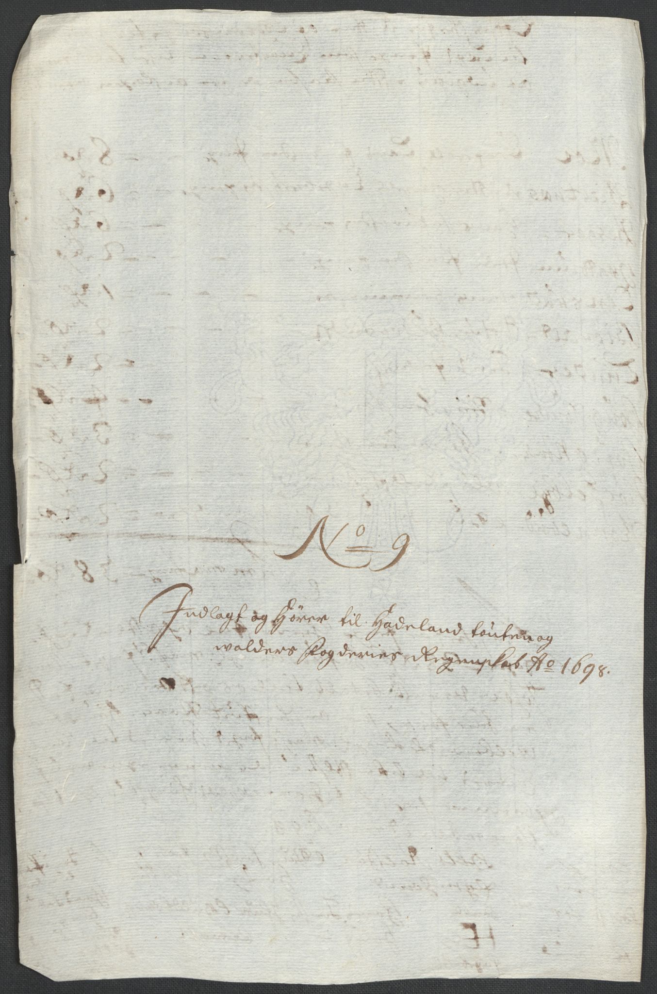 Rentekammeret inntil 1814, Reviderte regnskaper, Fogderegnskap, RA/EA-4092/R18/L1296: Fogderegnskap Hadeland, Toten og Valdres, 1698, s. 203