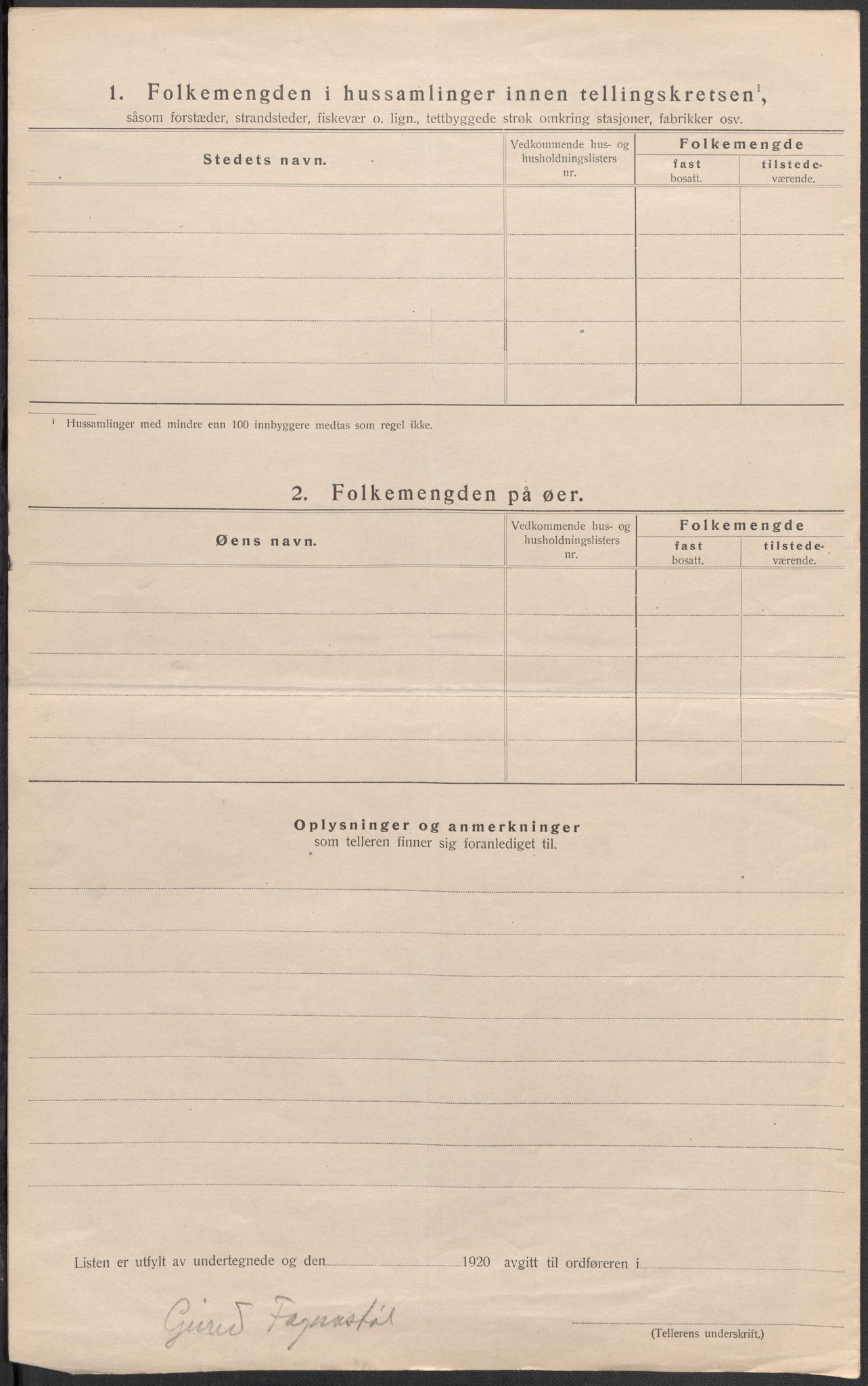 SAB, Folketelling 1920 for 1235 Voss herred, 1920, s. 64