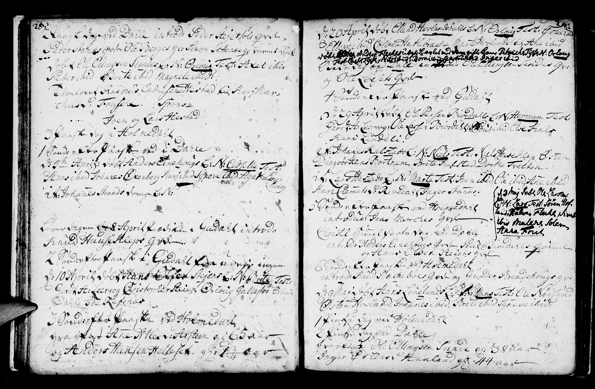 Fjaler sokneprestembete, AV/SAB-A-79801/H/Haa/Haaa/L0001: Ministerialbok nr. A 1, 1755-1778, s. 28-29