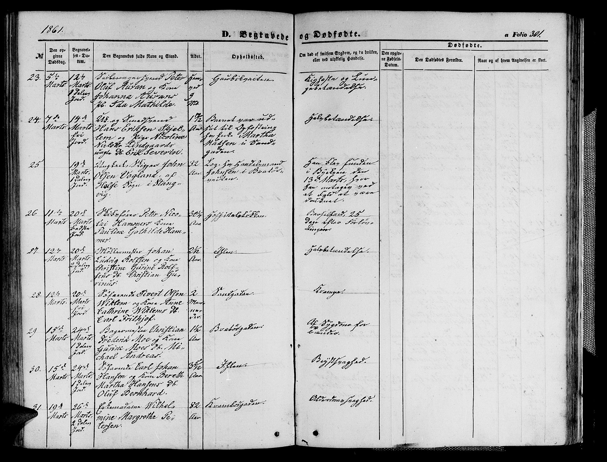 Ministerialprotokoller, klokkerbøker og fødselsregistre - Sør-Trøndelag, AV/SAT-A-1456/602/L0139: Klokkerbok nr. 602C07, 1859-1864, s. 301