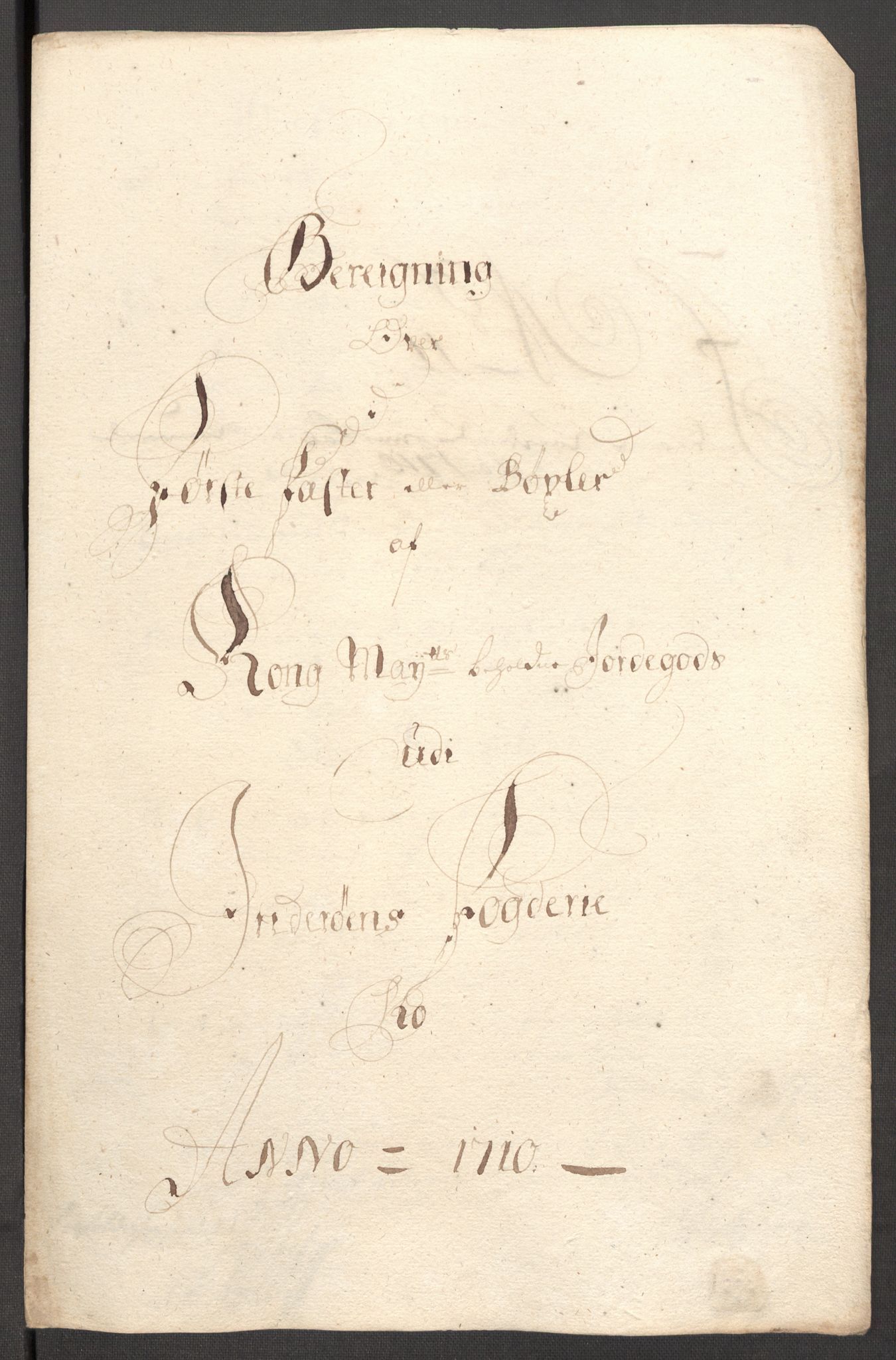 Rentekammeret inntil 1814, Reviderte regnskaper, Fogderegnskap, RA/EA-4092/R63/L4318: Fogderegnskap Inderøy, 1710, s. 166
