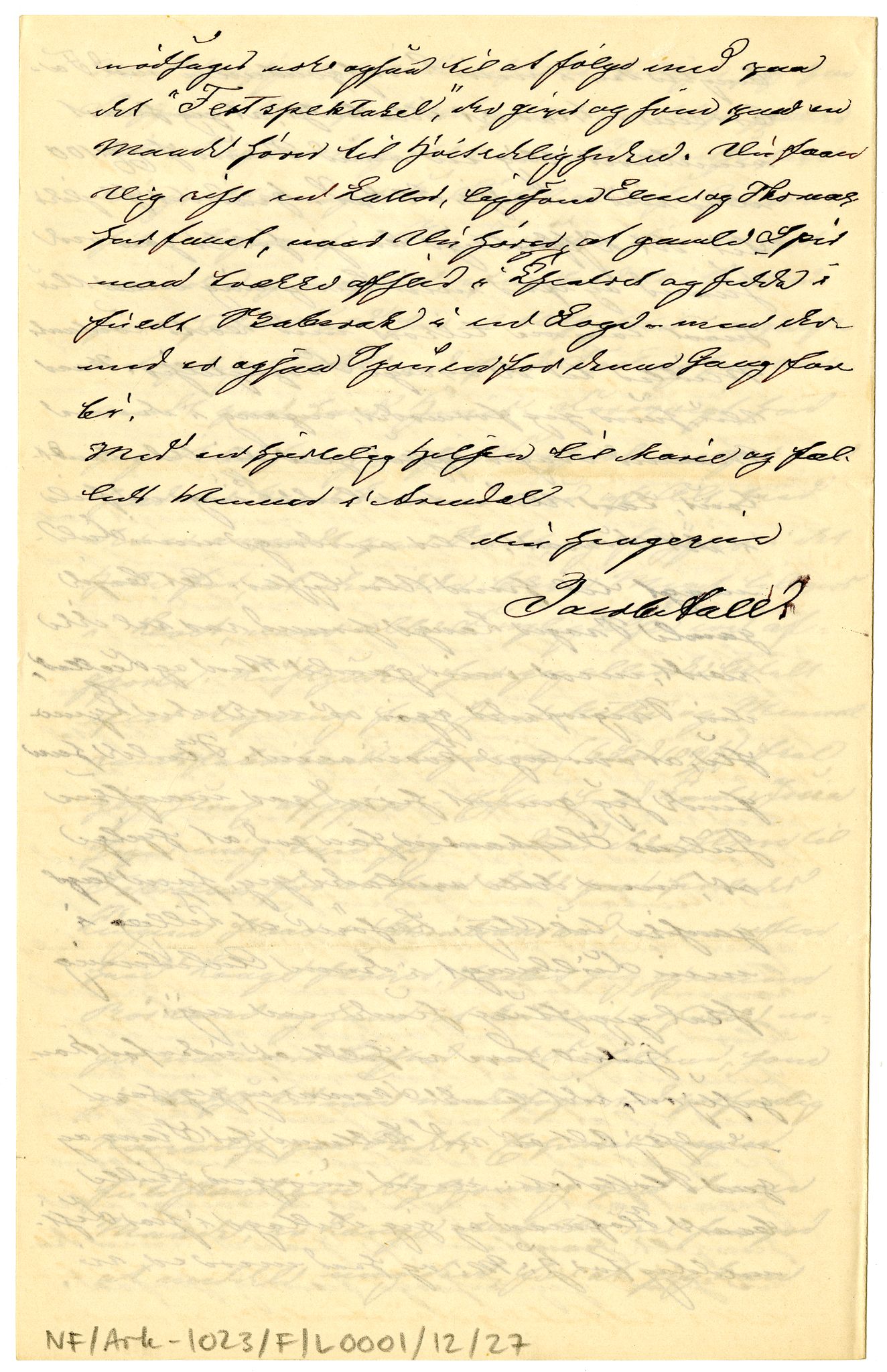 Diderik Maria Aalls brevsamling, NF/Ark-1023/F/L0001: D.M. Aalls brevsamling. A - B, 1738-1889, s. 145