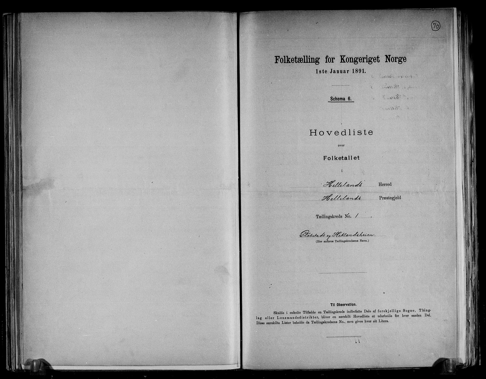 RA, Folketelling 1891 for 1115 Helleland herred, 1891, s. 4