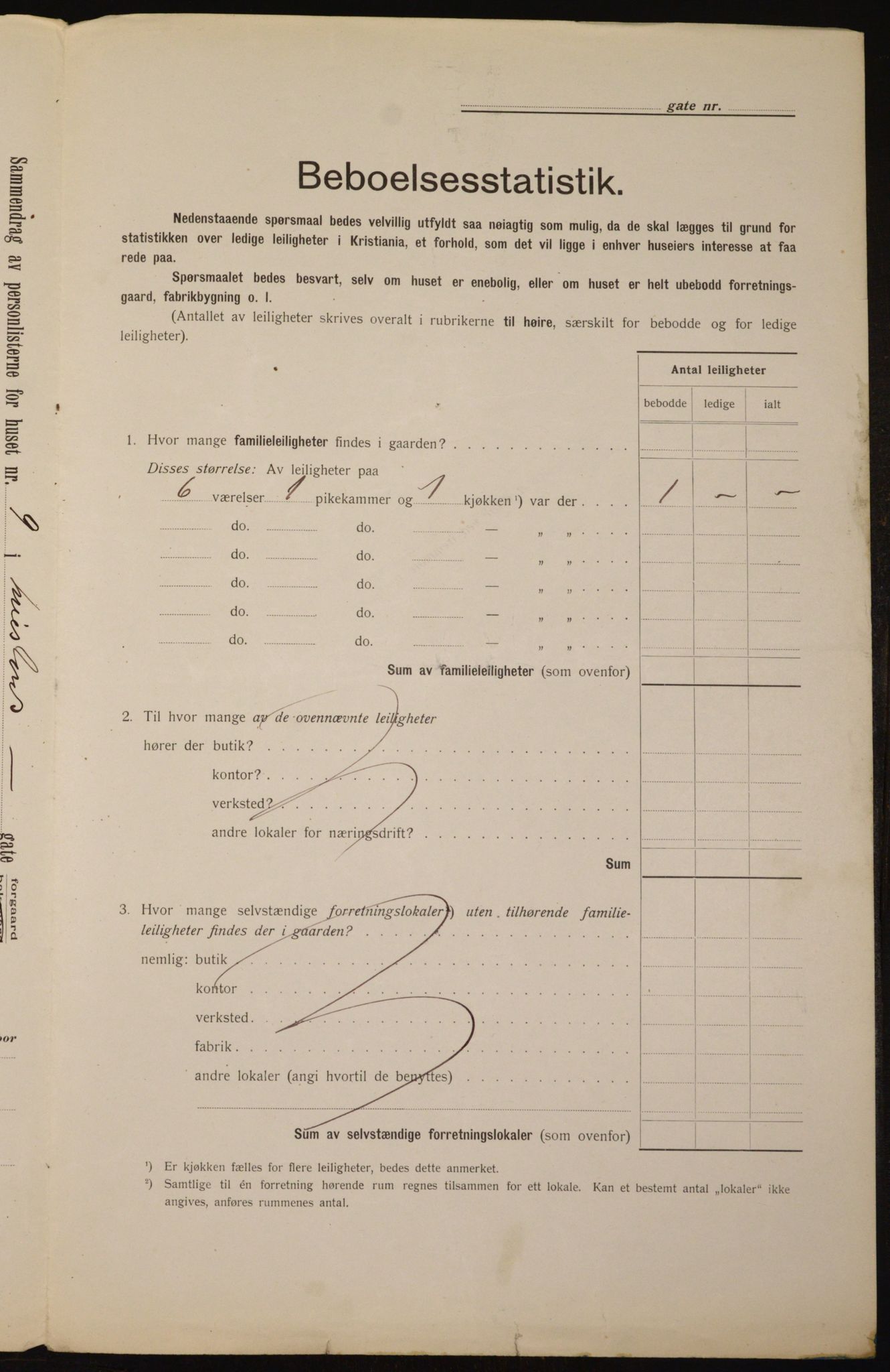 OBA, Kommunal folketelling 1.2.1912 for Kristiania, 1912, s. 58136