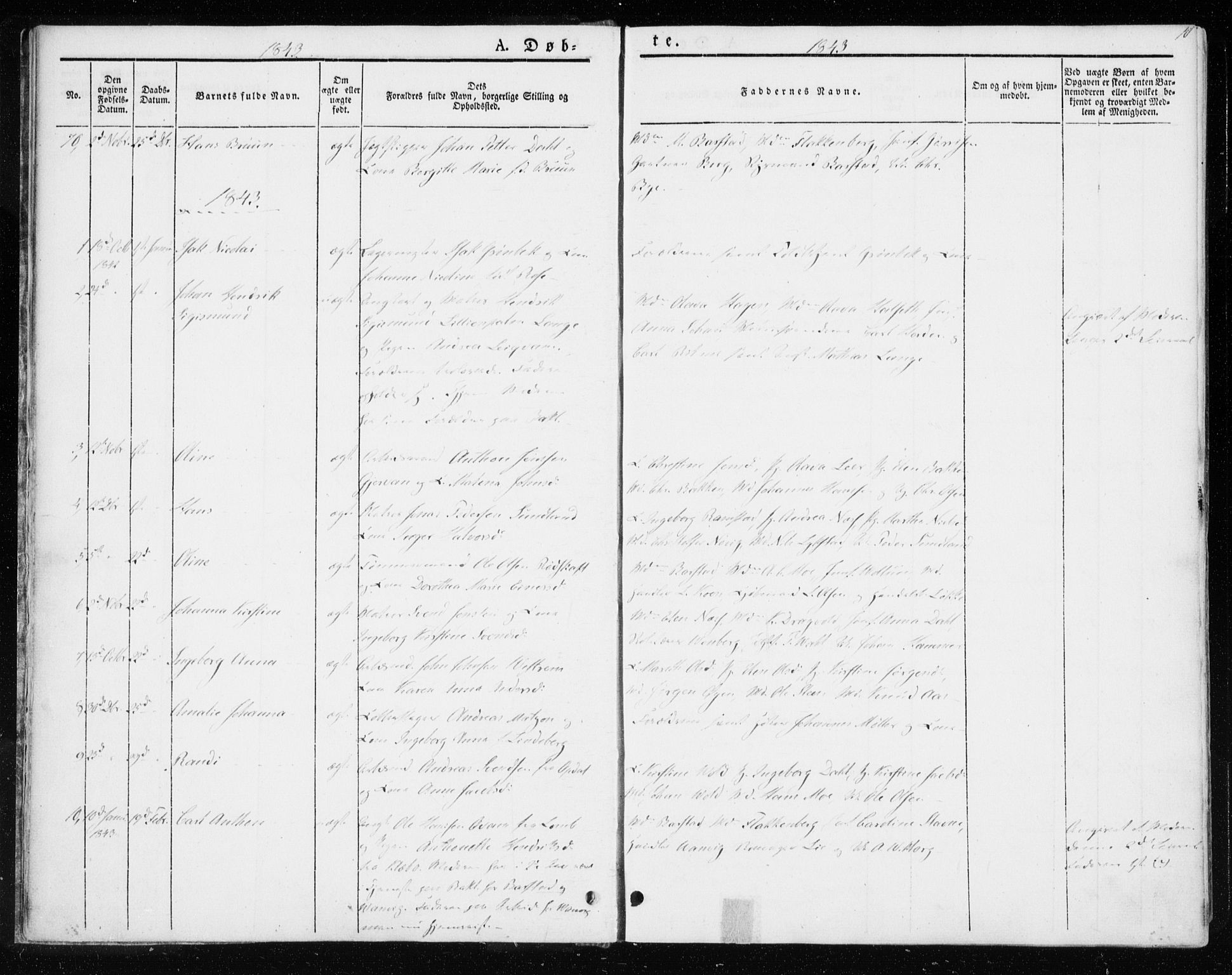 Ministerialprotokoller, klokkerbøker og fødselsregistre - Sør-Trøndelag, AV/SAT-A-1456/604/L0183: Ministerialbok nr. 604A04, 1841-1850, s. 10