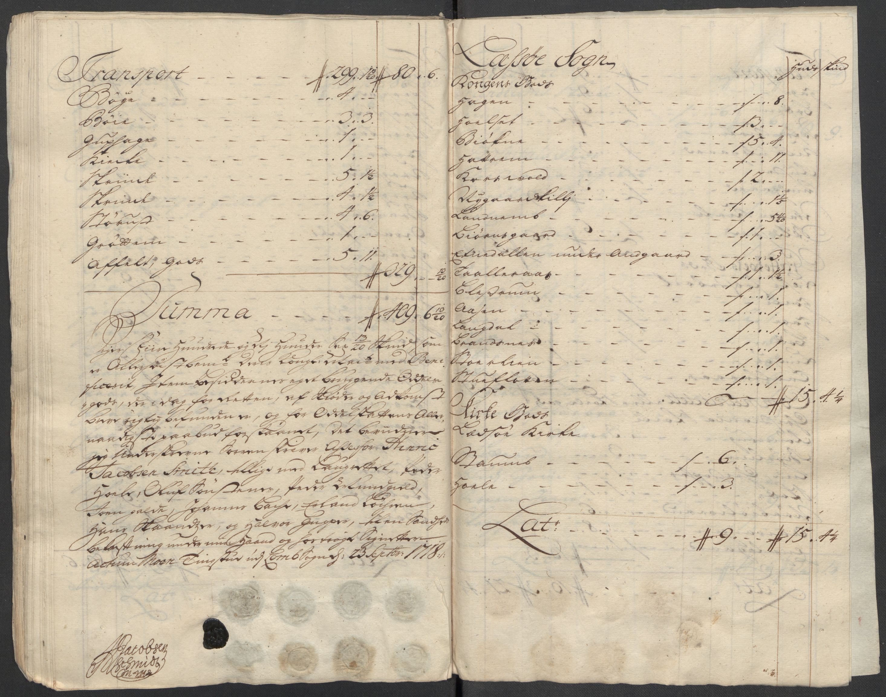 Rentekammeret inntil 1814, Reviderte regnskaper, Fogderegnskap, AV/RA-EA-4092/R17/L1188: Fogderegnskap Gudbrandsdal, 1718, s. 220