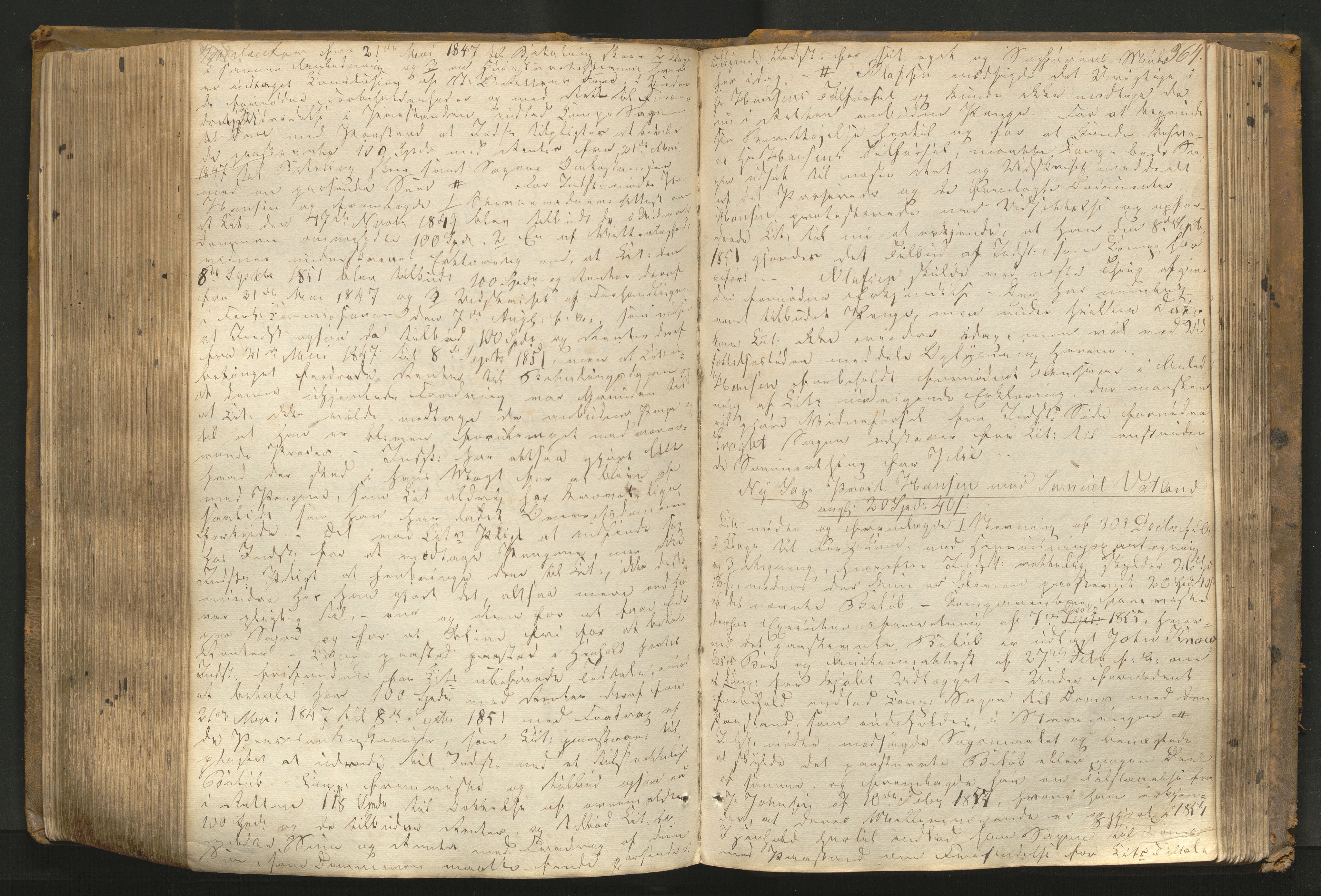 Ryfylke tingrett, AV/SAST-A-100055/001/I/IB/IB0/L0009: Tingbok, Ryfylke, 1849-1858, s. 363b-364a
