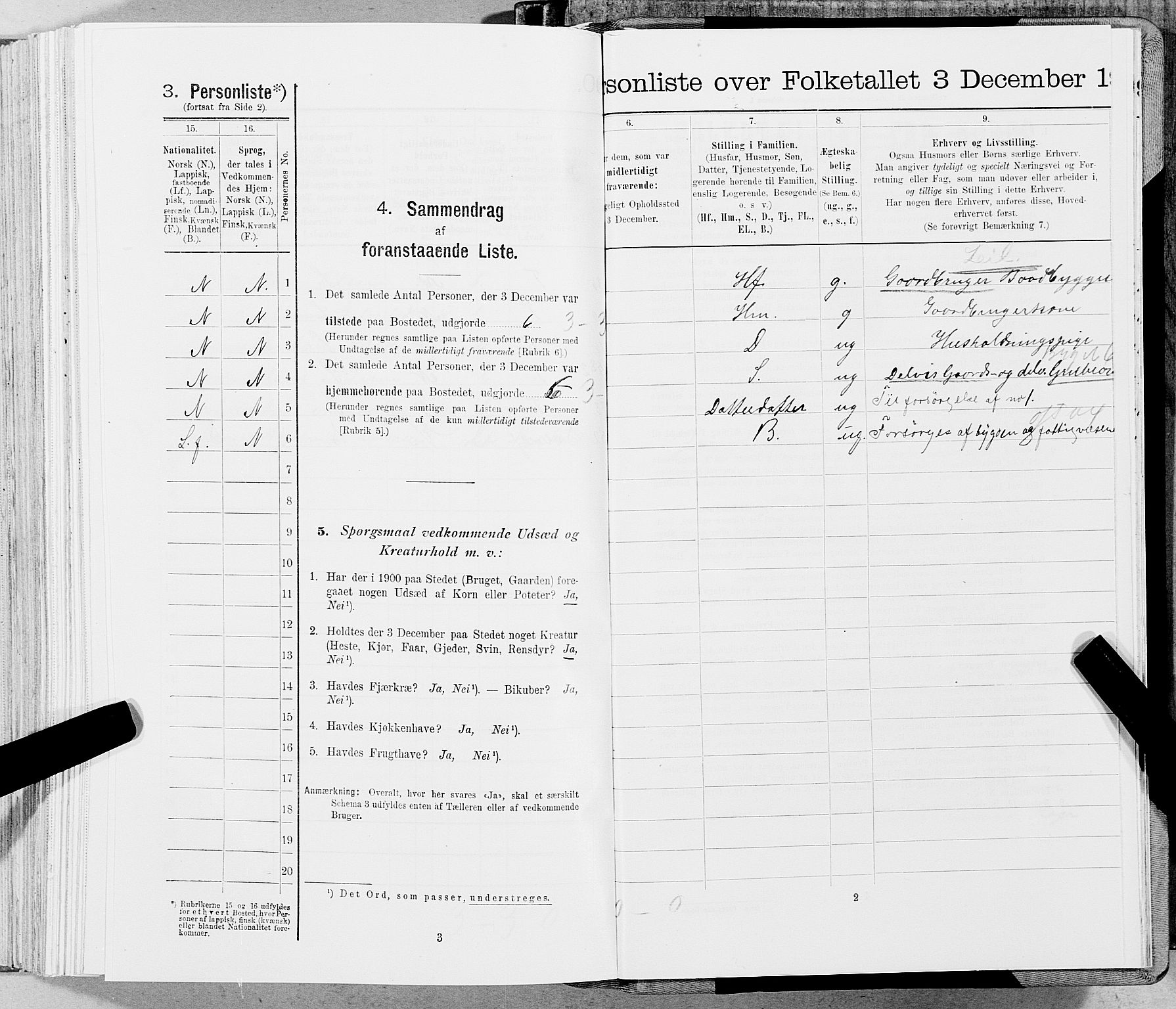 SAT, Folketelling 1900 for 1833 Mo herred, 1900, s. 836