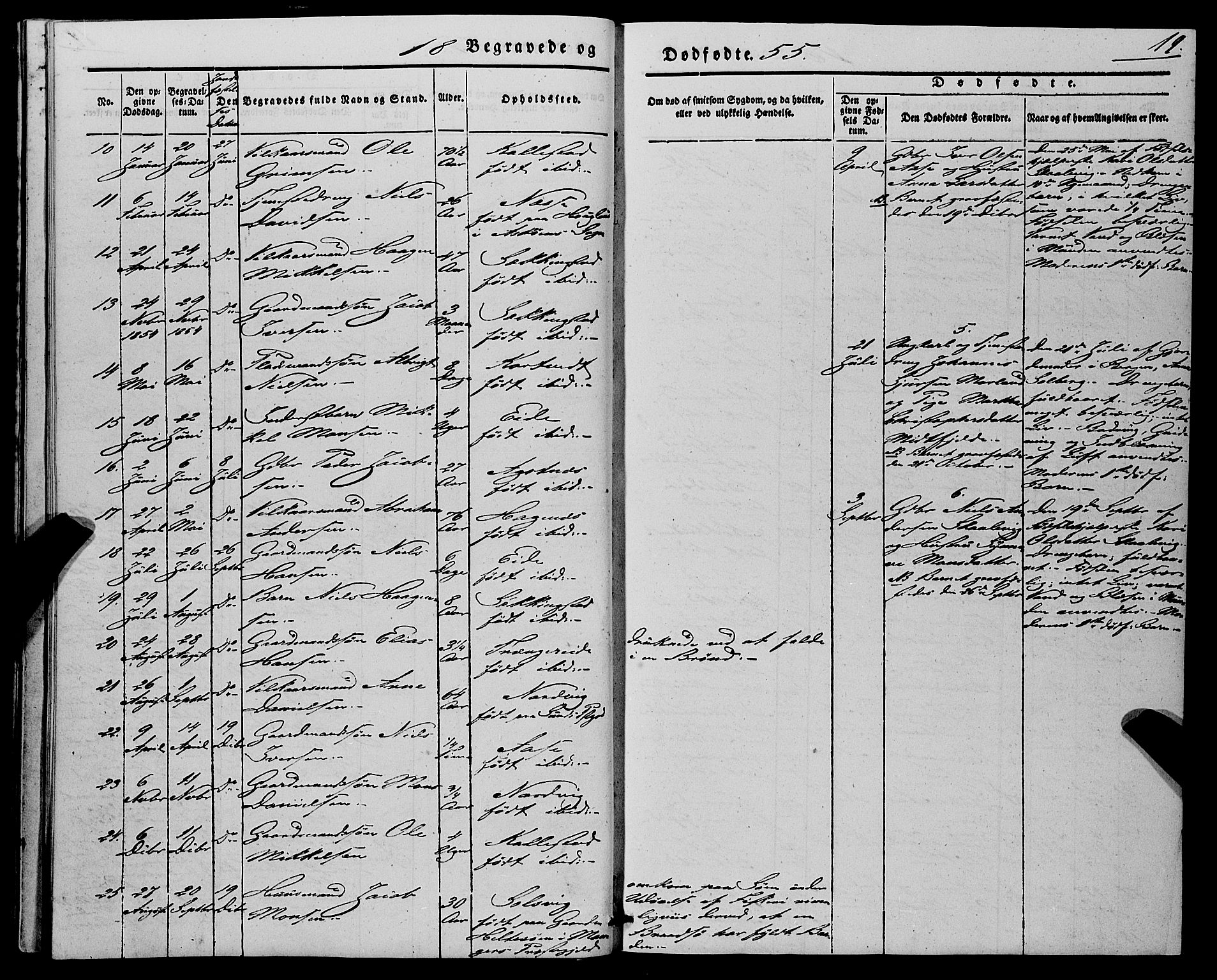 Fjell sokneprestembete, SAB/A-75301/H/Haa: Ministerialbok nr. A 7, 1847-1877, s. 19