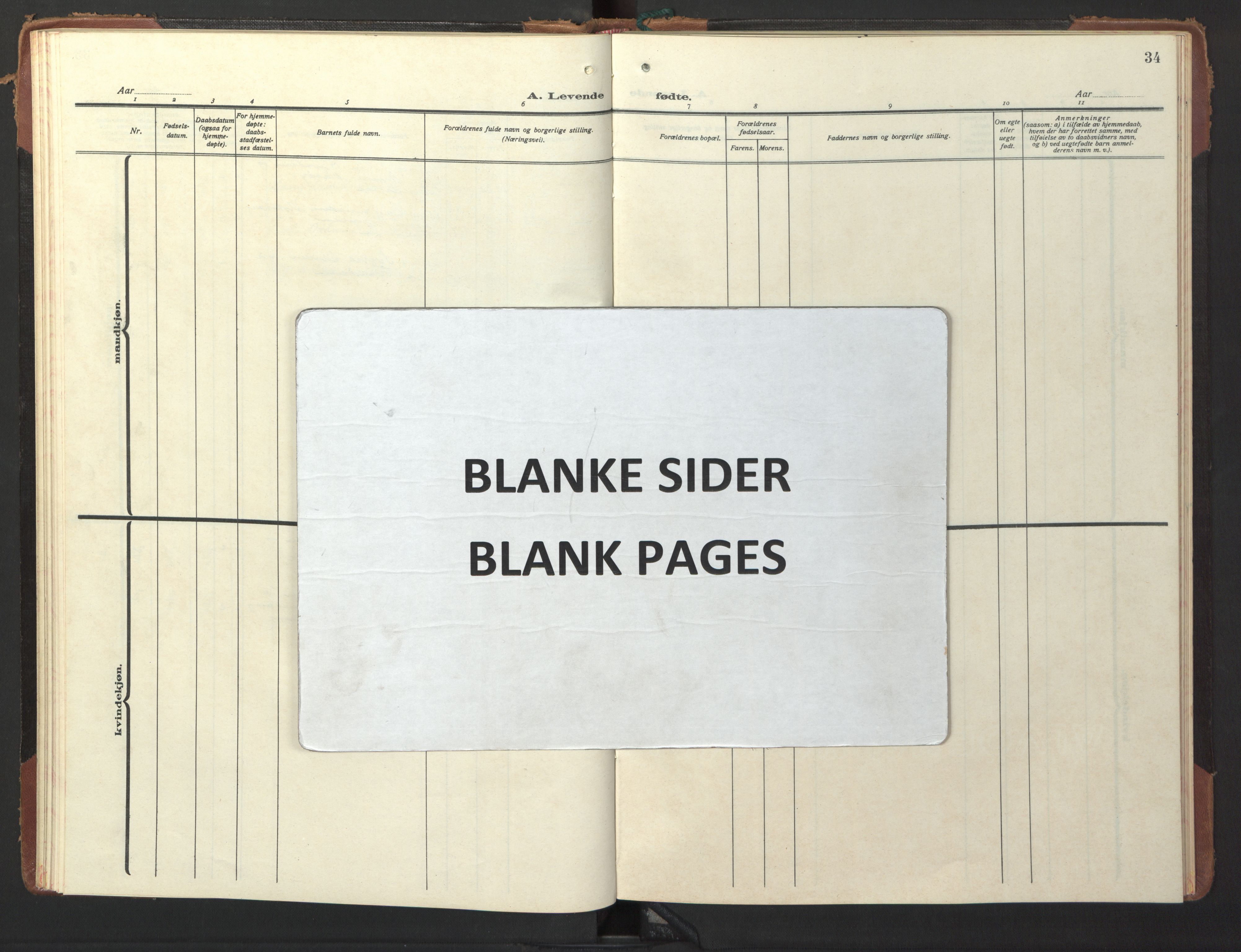 Ministerialprotokoller, klokkerbøker og fødselsregistre - Nordland, AV/SAT-A-1459/818/L0274: Klokkerbok nr. 818C02, 1929-1952, s. 34