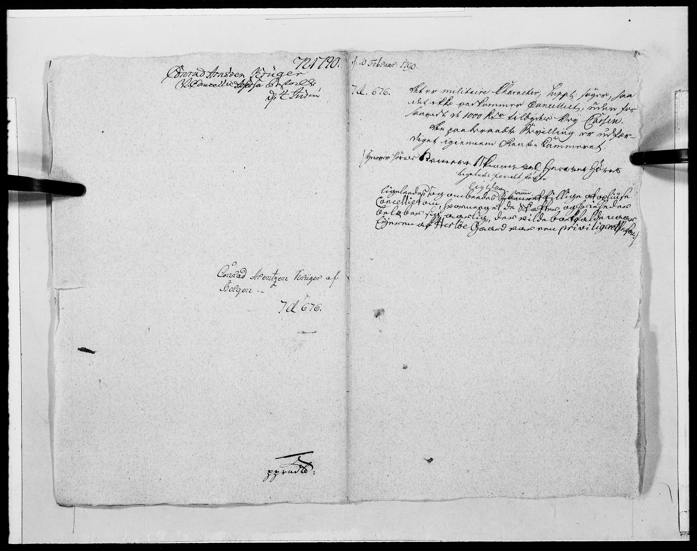 Danske Kanselli 1572-1799, AV/RA-EA-3023/F/Fc/Fcc/Fcca/L0280: Norske innlegg 1572-1799, 1790, s. 292