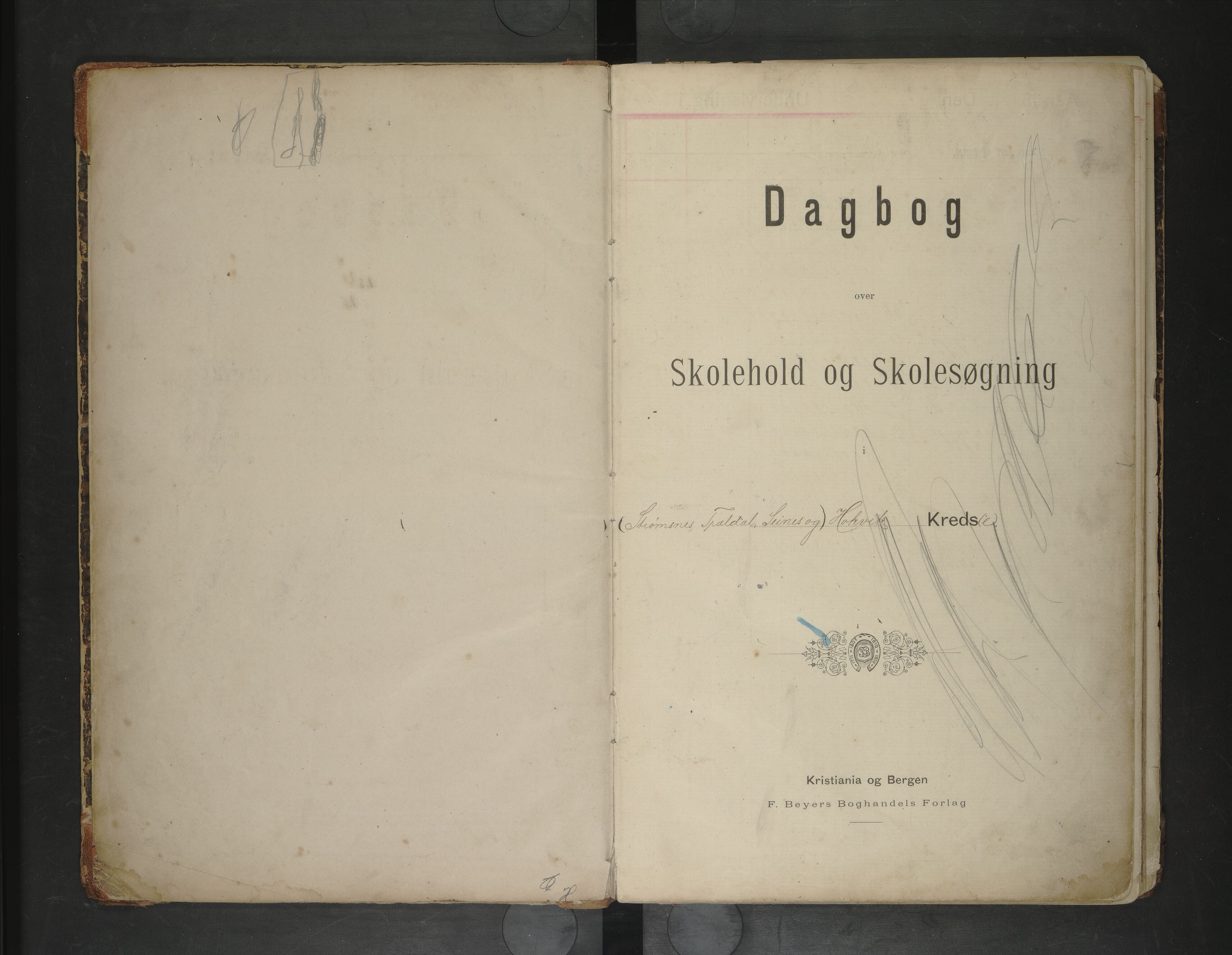 Ankenes kommune.Ymse skolekretser, AIN/K-18550.510.01/F/Fb/L0001: Håkvik/Seines/Tredal/Vidrek, 1889-1921