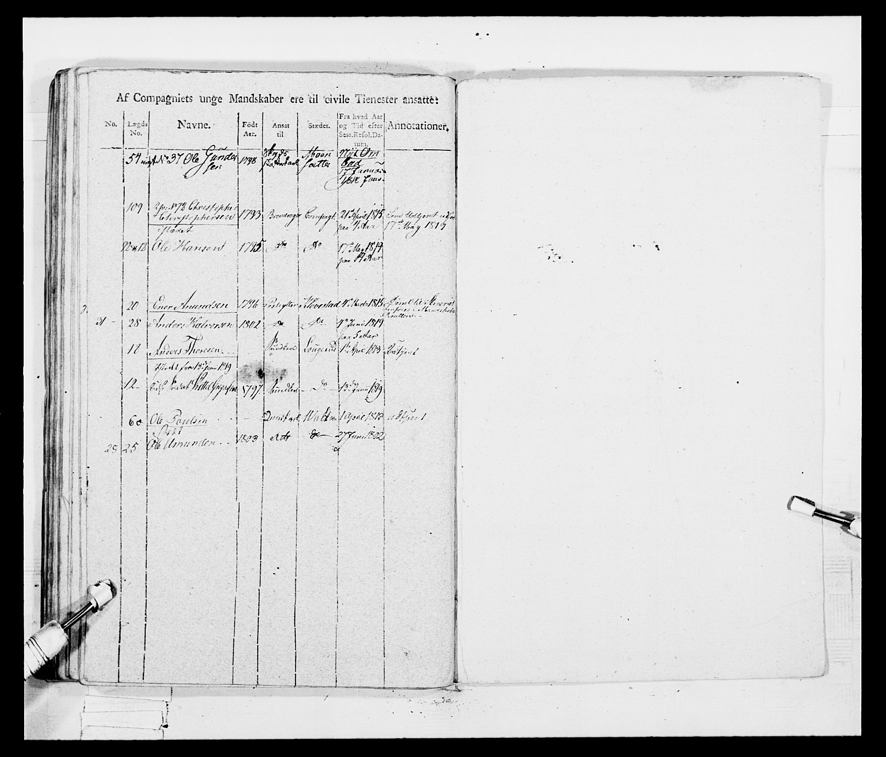 Generalitets- og kommissariatskollegiet, Det kongelige norske kommissariatskollegium, RA/EA-5420/E/Eh/L0047: 2. Akershusiske nasjonale infanteriregiment, 1791-1810, s. 630