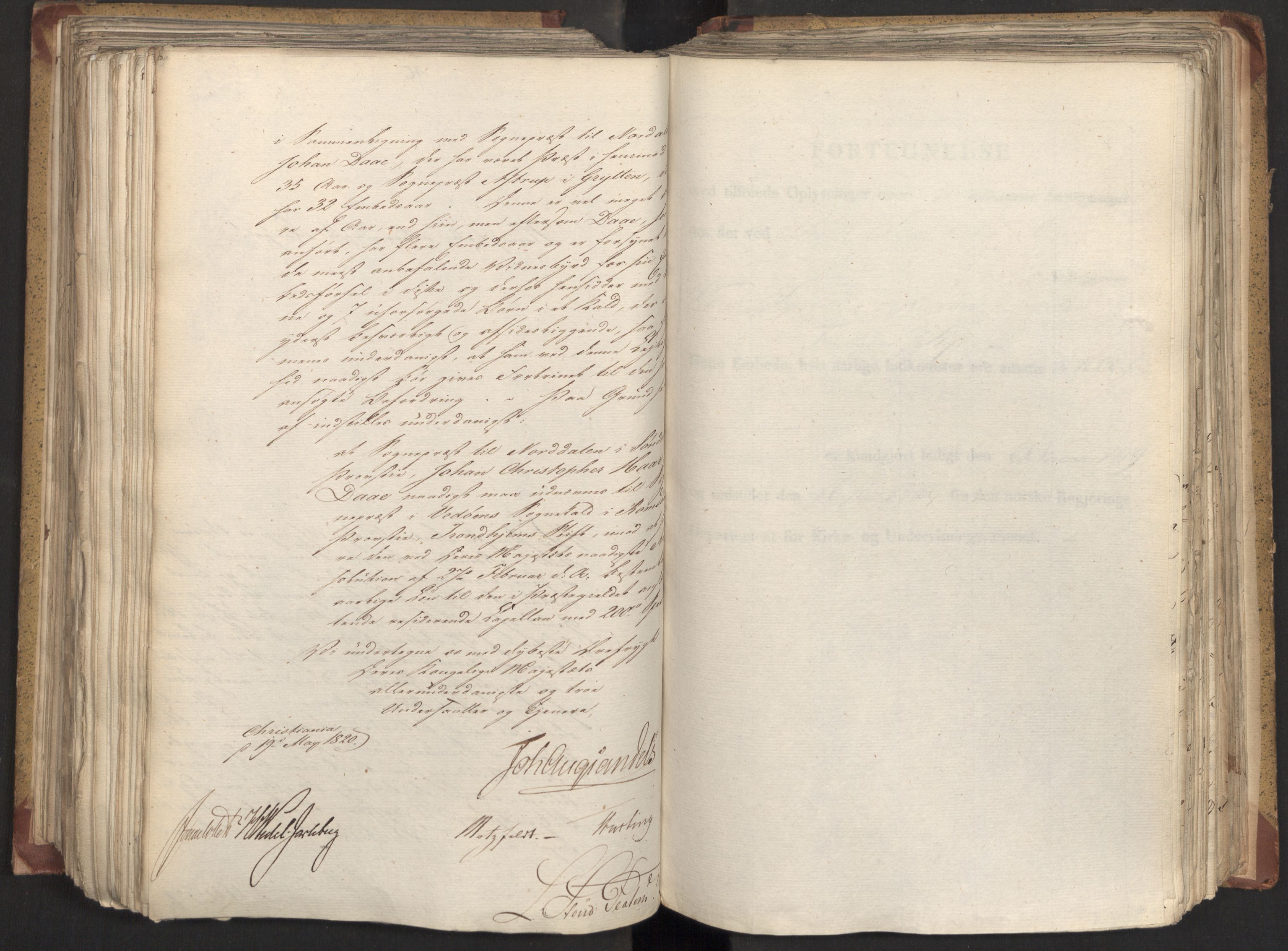 Statsrådsavdelingen i Stockholm, AV/RA-S-1003/D/Da/L0022: Regjeringsinnstillinger nr. 4399-4565, 1820, s. 318