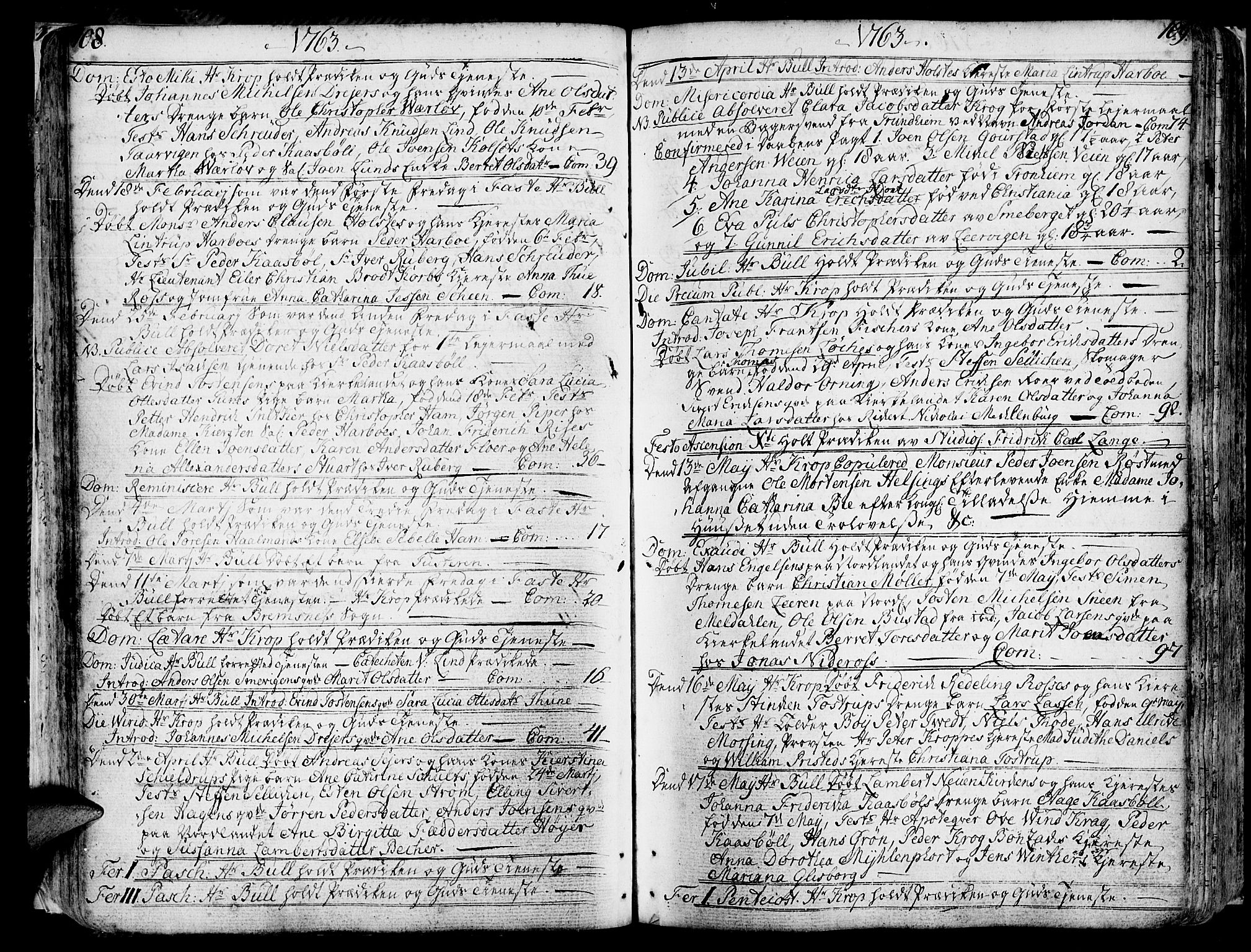 Ministerialprotokoller, klokkerbøker og fødselsregistre - Møre og Romsdal, AV/SAT-A-1454/572/L0840: Ministerialbok nr. 572A03, 1754-1784, s. 108-109