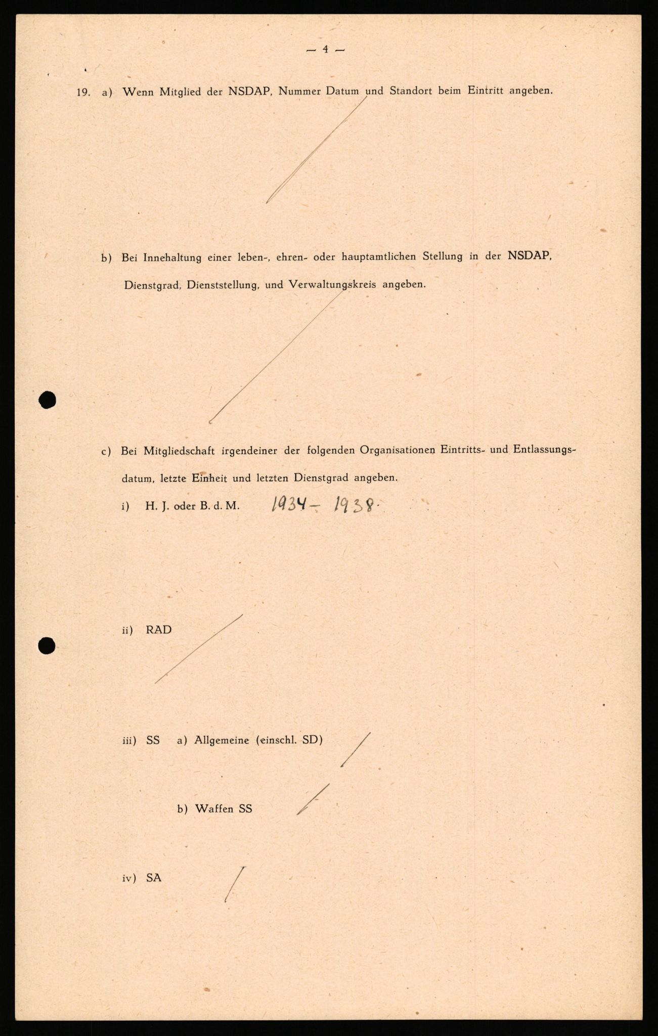 Forsvaret, Forsvarets overkommando II, RA/RAFA-3915/D/Db/L0034: CI Questionaires. Tyske okkupasjonsstyrker i Norge. Tyskere., 1945-1946, s. 352