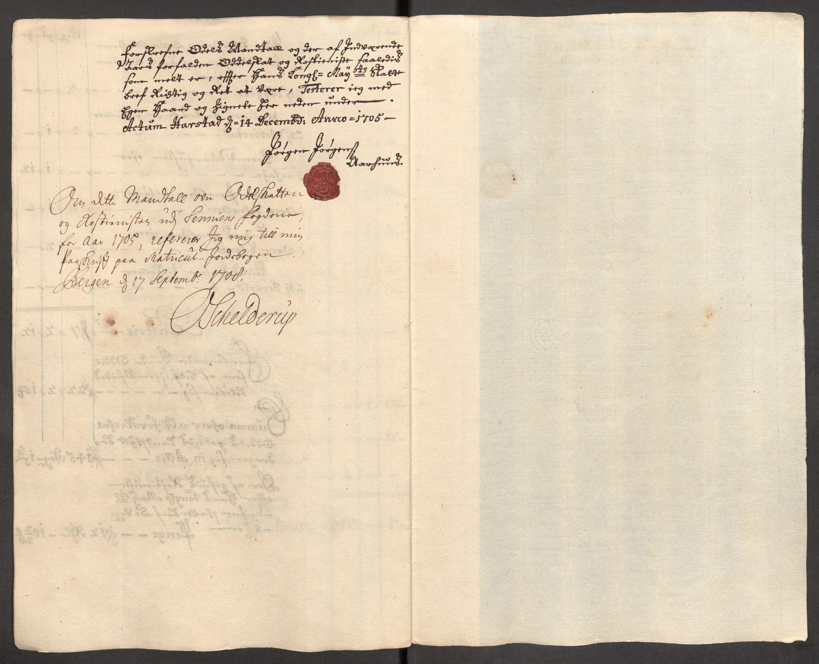 Rentekammeret inntil 1814, Reviderte regnskaper, Fogderegnskap, RA/EA-4092/R68/L4756: Fogderegnskap Senja og Troms, 1705-1707, s. 47