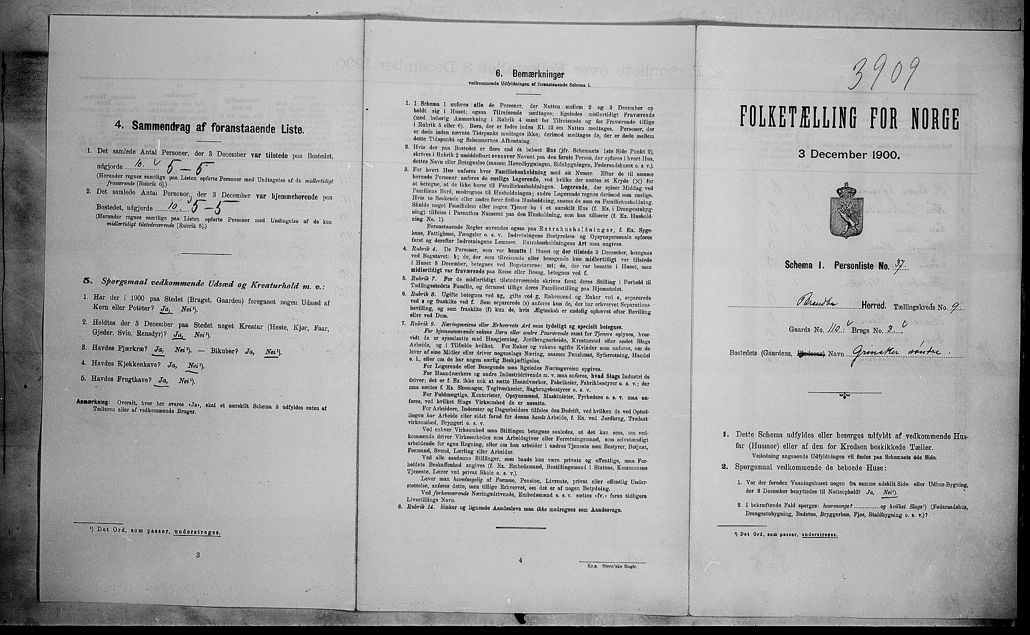 SAH, Folketelling 1900 for 0535 Brandbu herred, 1900, s. 1348