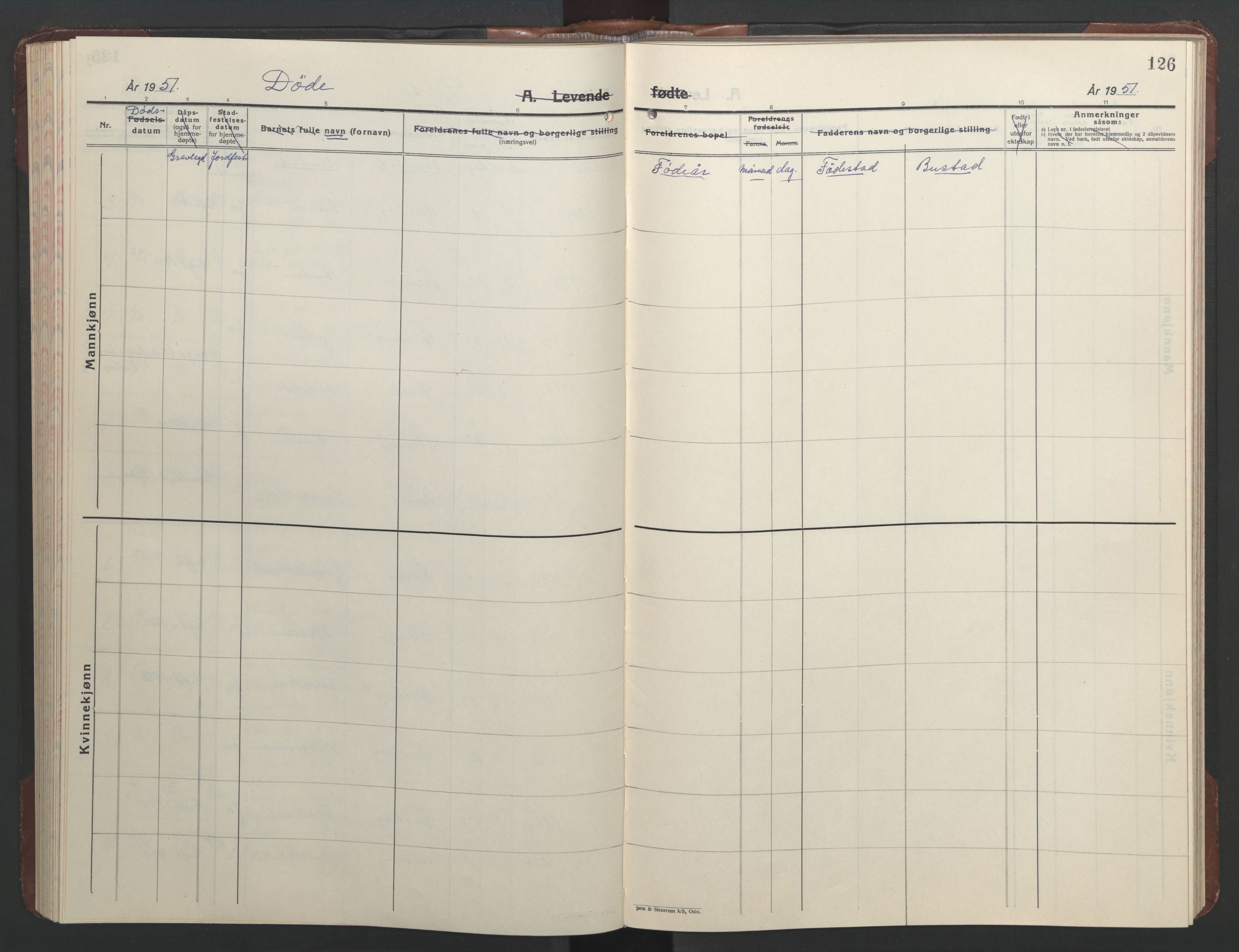 Ministerialprotokoller, klokkerbøker og fødselsregistre - Møre og Romsdal, AV/SAT-A-1454/522/L0329: Klokkerbok nr. 522C08, 1926-1951, s. 126