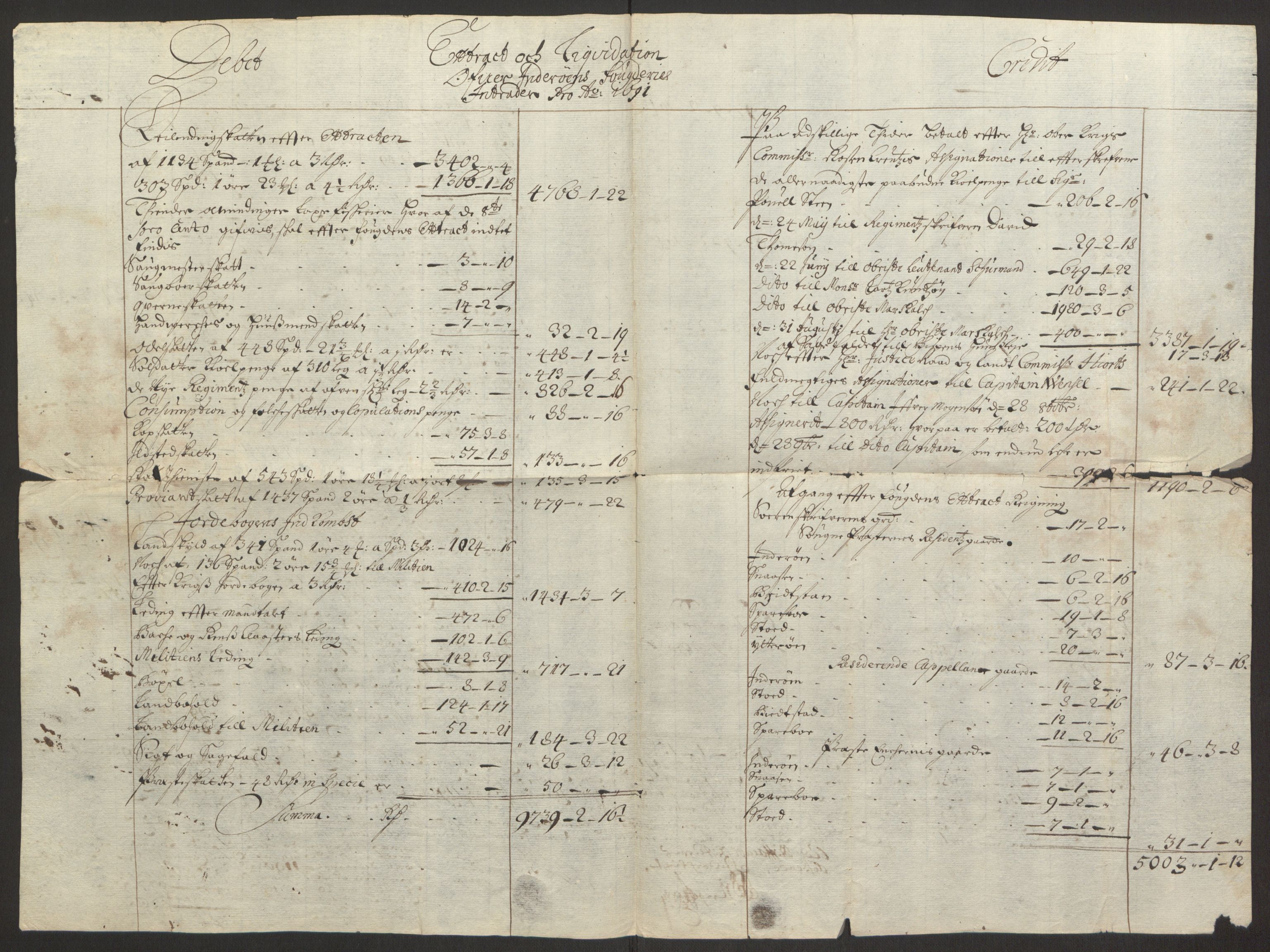 Rentekammeret inntil 1814, Reviderte regnskaper, Fogderegnskap, RA/EA-4092/R63/L4308: Fogderegnskap Inderøy, 1692-1694, s. 413