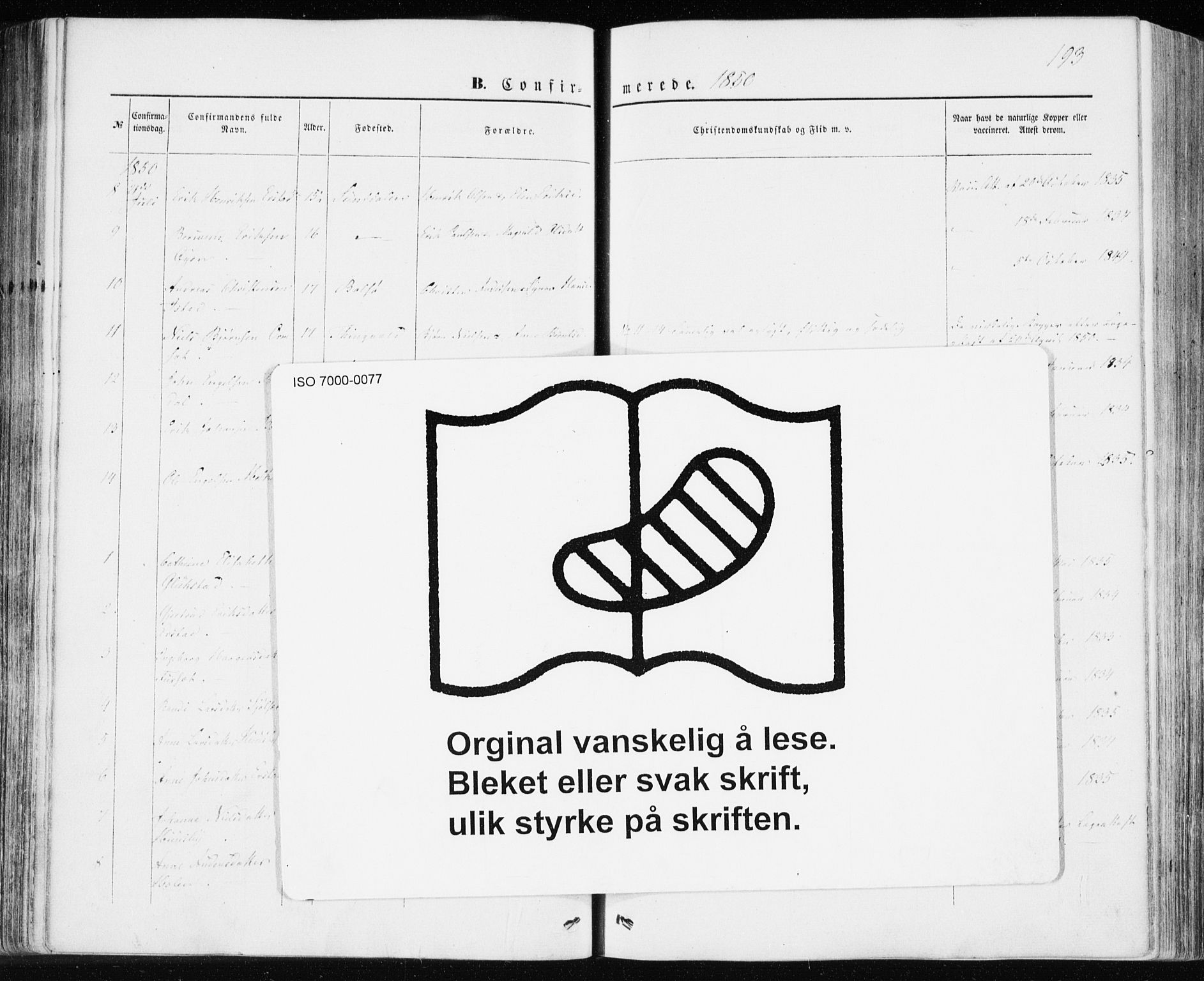 Ministerialprotokoller, klokkerbøker og fødselsregistre - Møre og Romsdal, AV/SAT-A-1454/590/L1013: Ministerialbok nr. 590A05, 1847-1877, s. 193