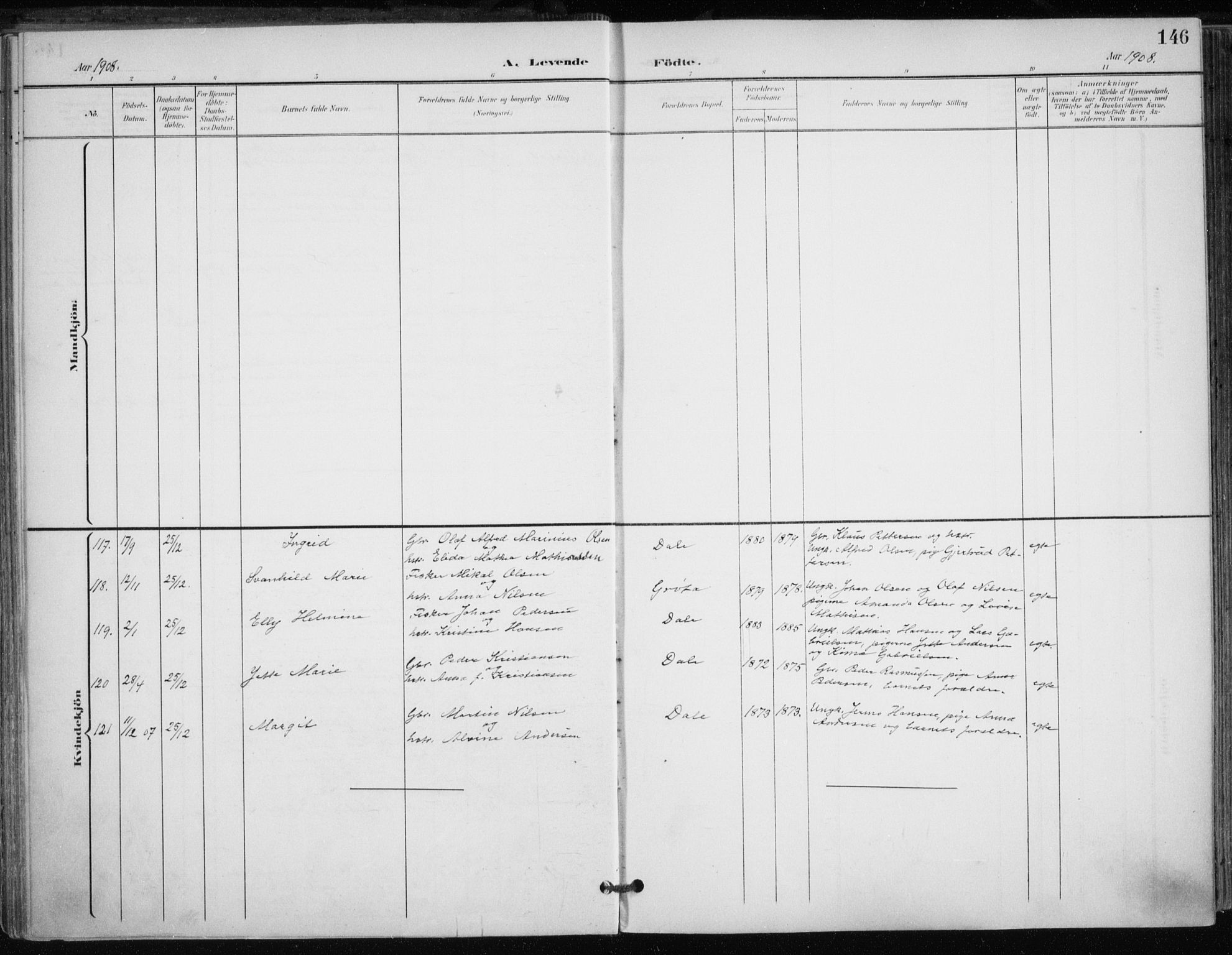 Trondenes sokneprestkontor, AV/SATØ-S-1319/H/Ha/L0017kirke: Ministerialbok nr. 17, 1899-1908, s. 146